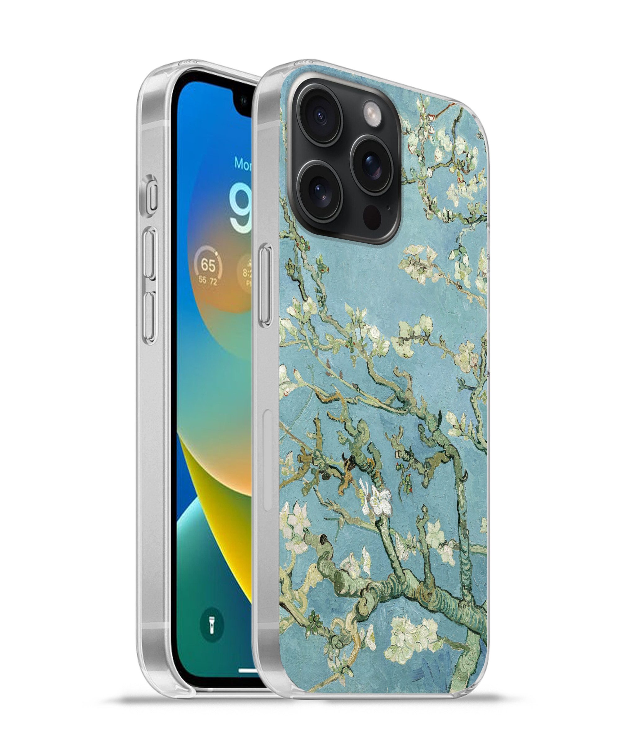 MuchoWow Handyhülle für Apple iPhone 15 Pro Max Mandelblüte - Van Gogh - Kunst, Smartphone-Bumper, Print, Handy Schutzhülle Dünn