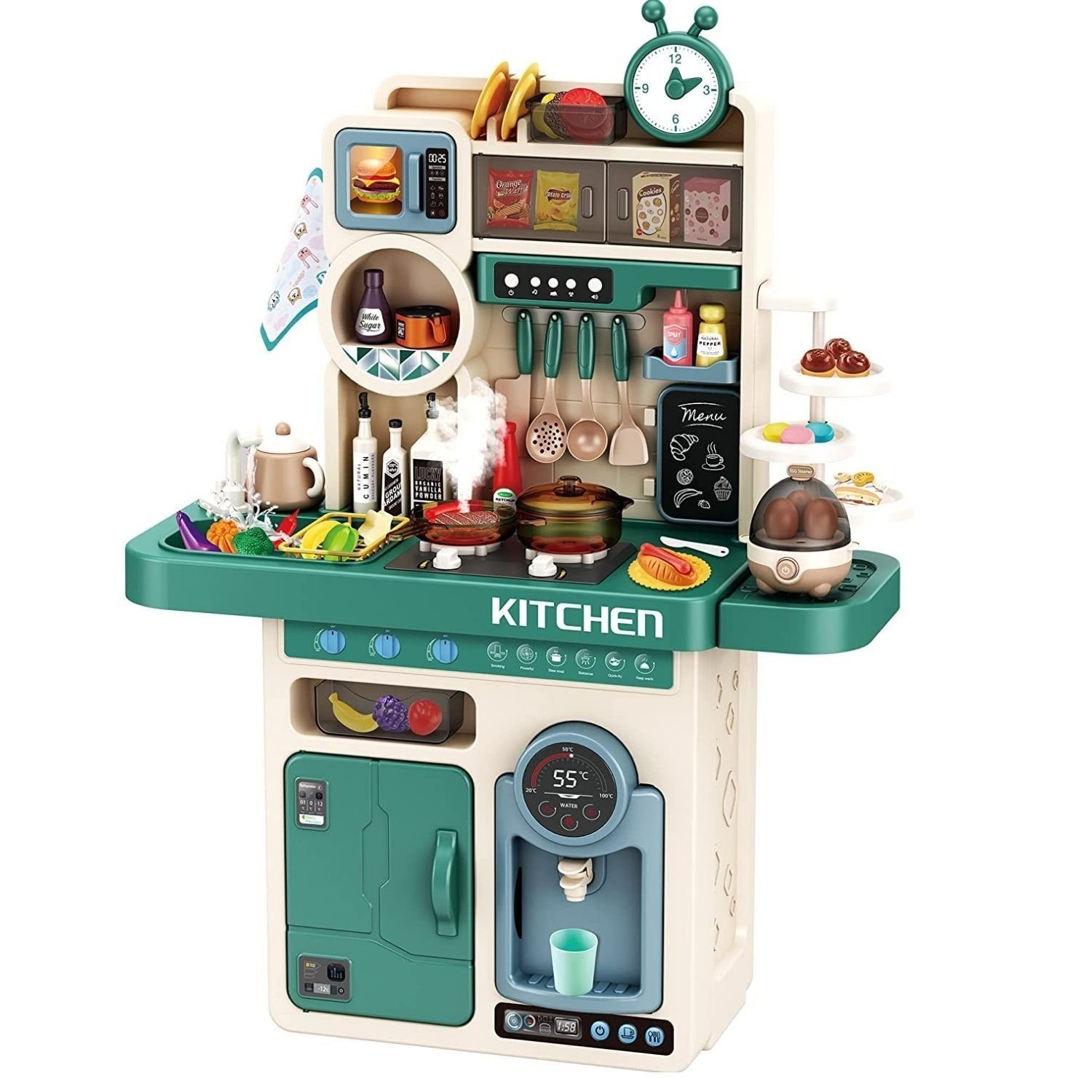 Coemo Spielküche TONY Kunststoff, Türkis Kinderküche günstig online kaufen