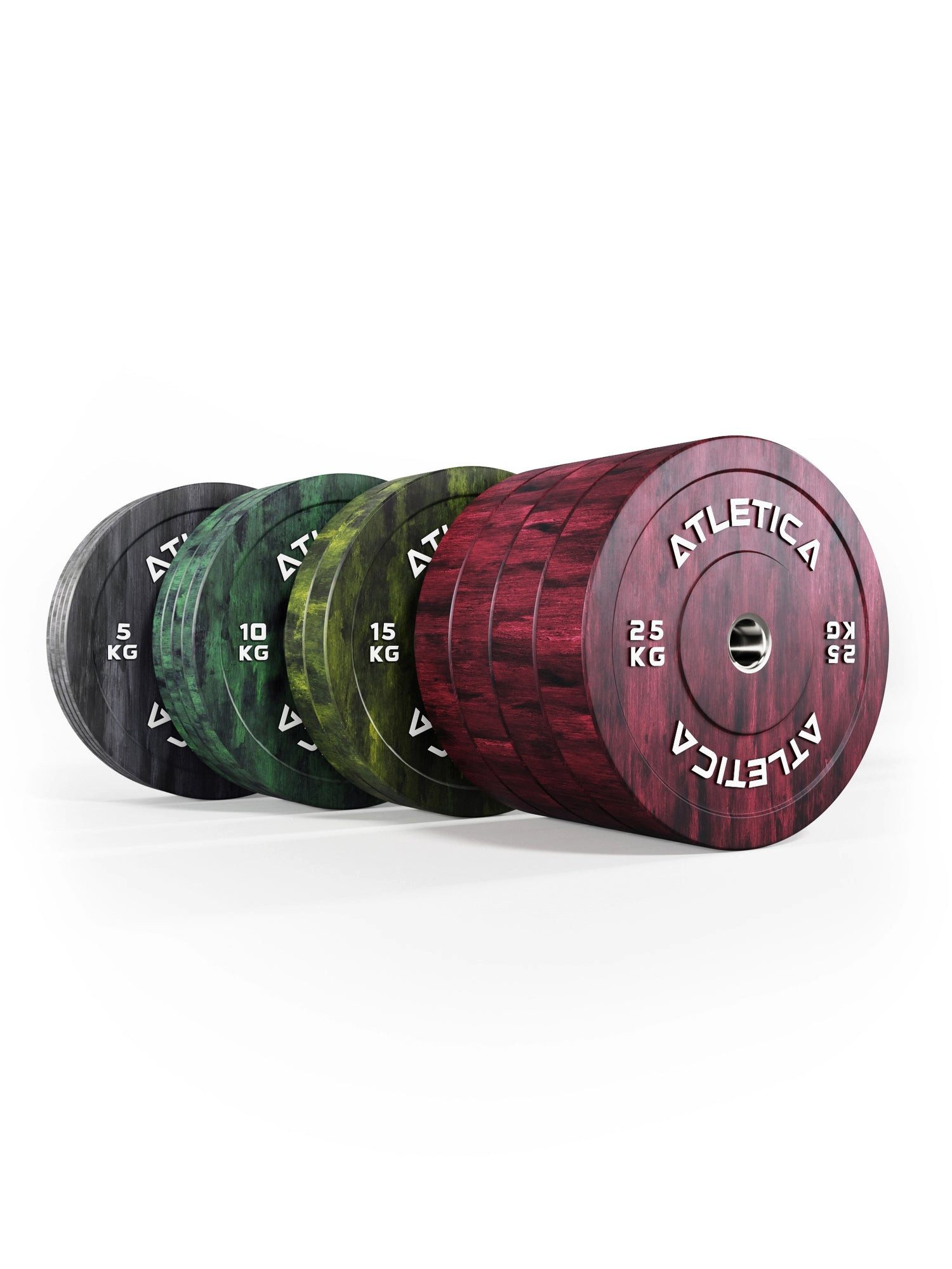 ATLETICA Hantelscheiben Fusion Bumper Plates SET, 190kg, 190 kg