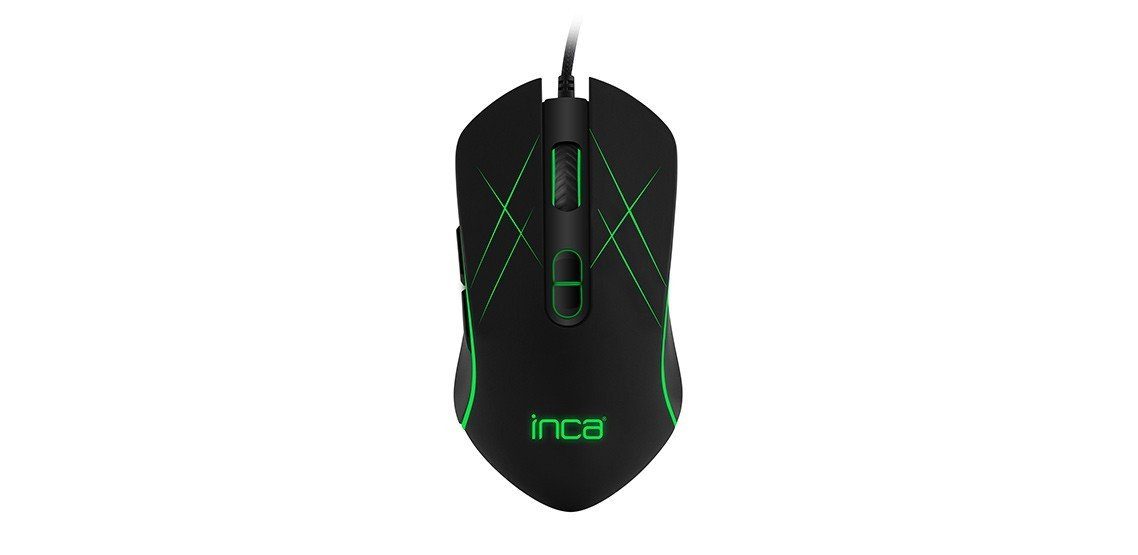 INCA Gaming Maus IMG-GT12 3200 DPI, RGB, 7 Tasten, USB Gaming-Maus
