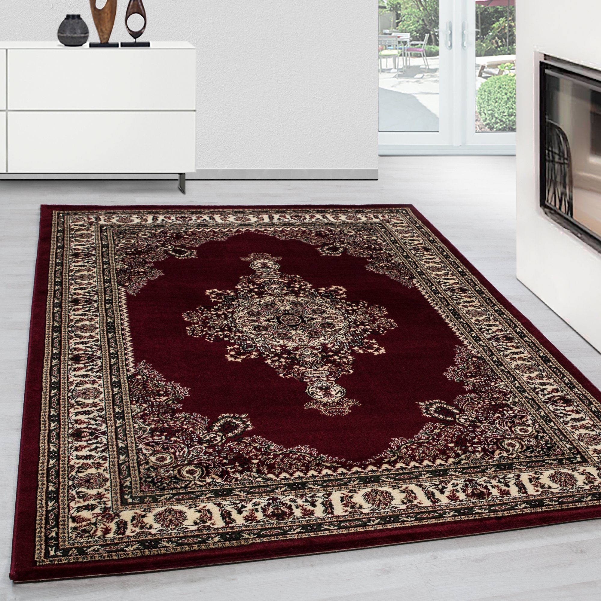 Teppium Teppich Orientalisch Design, Rechteckig, Höhe: 12 mm, Orinet Teppich Webteppich orientalischen Mustern Teppich Wohnzimmer