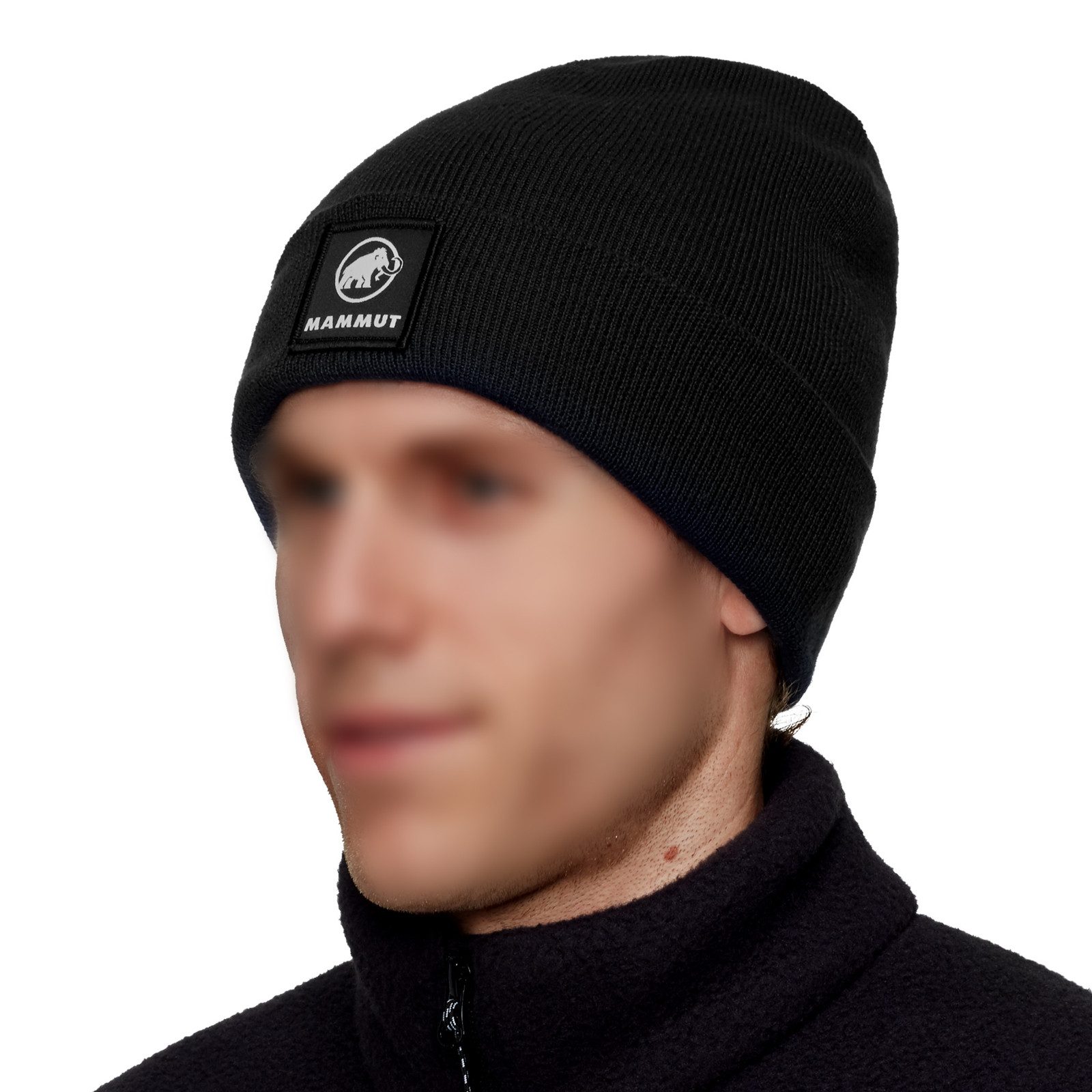 Mammut Beanie Fedoz mit Markenlogo-Patch