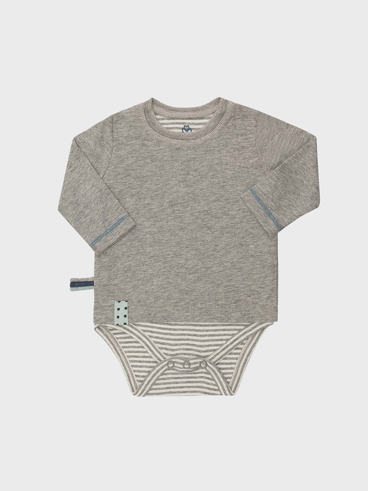 Shirtbody Baby Langarm-Bodyshirt aus Bio-Baumwolle