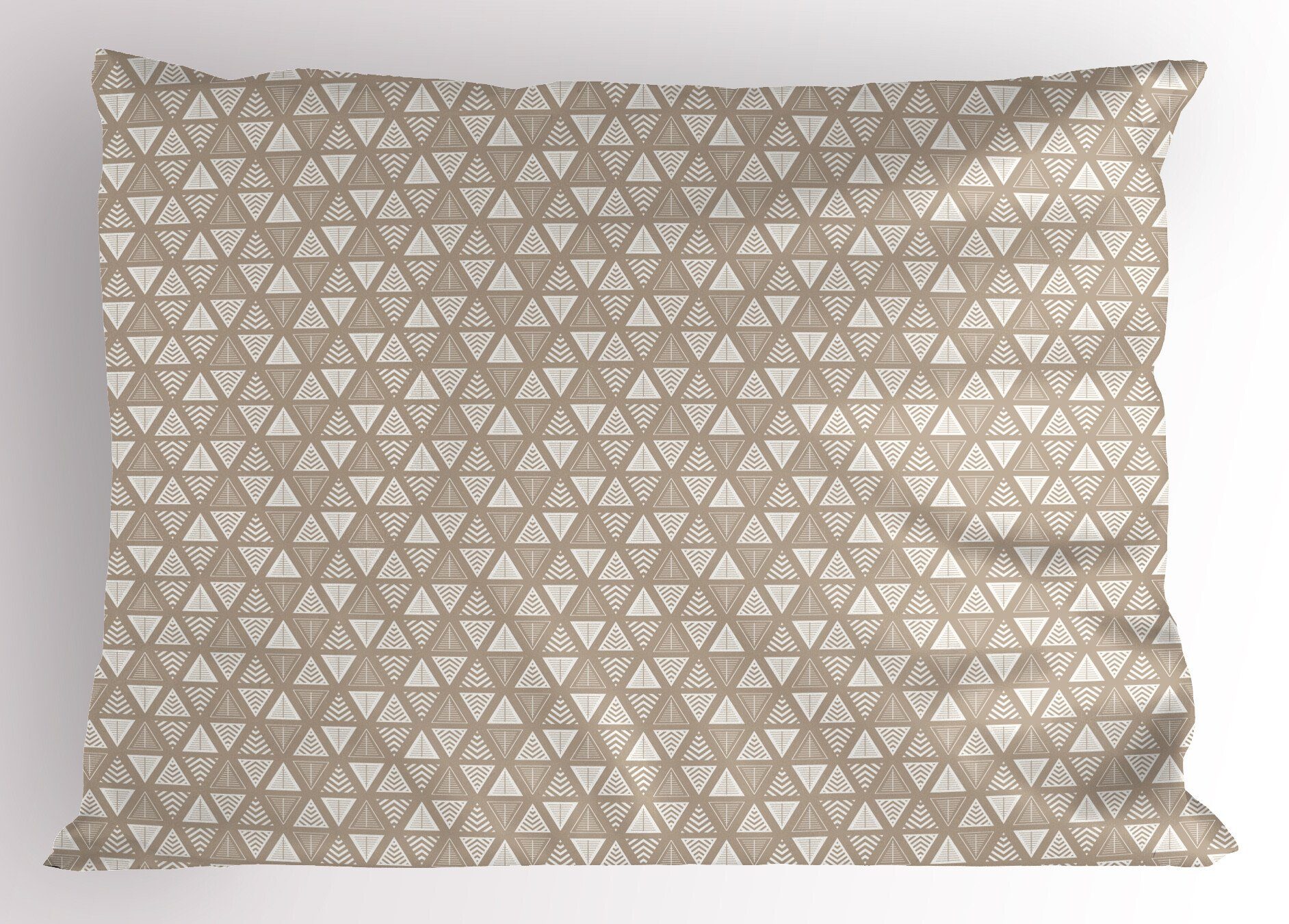 Kissenbezüge Dekorativer Standard King Size Gedruckter Kissenbezug, Abakuhaus (1 Stück), Geometrisch Abstrakt Neutral Triangle