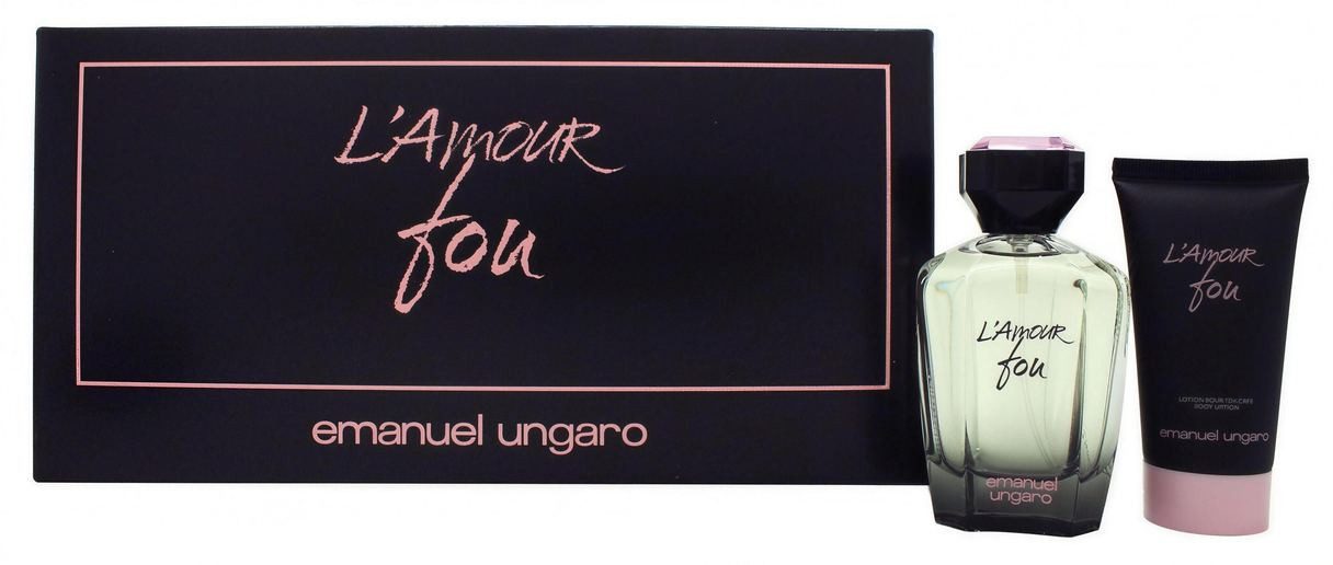 Emanuel Ungaro Eau de Parfum Emanuel Ungaro L 'Amour Fou Eau De Parfum Spray und Body Lotion 100 ml, 1-tlg.