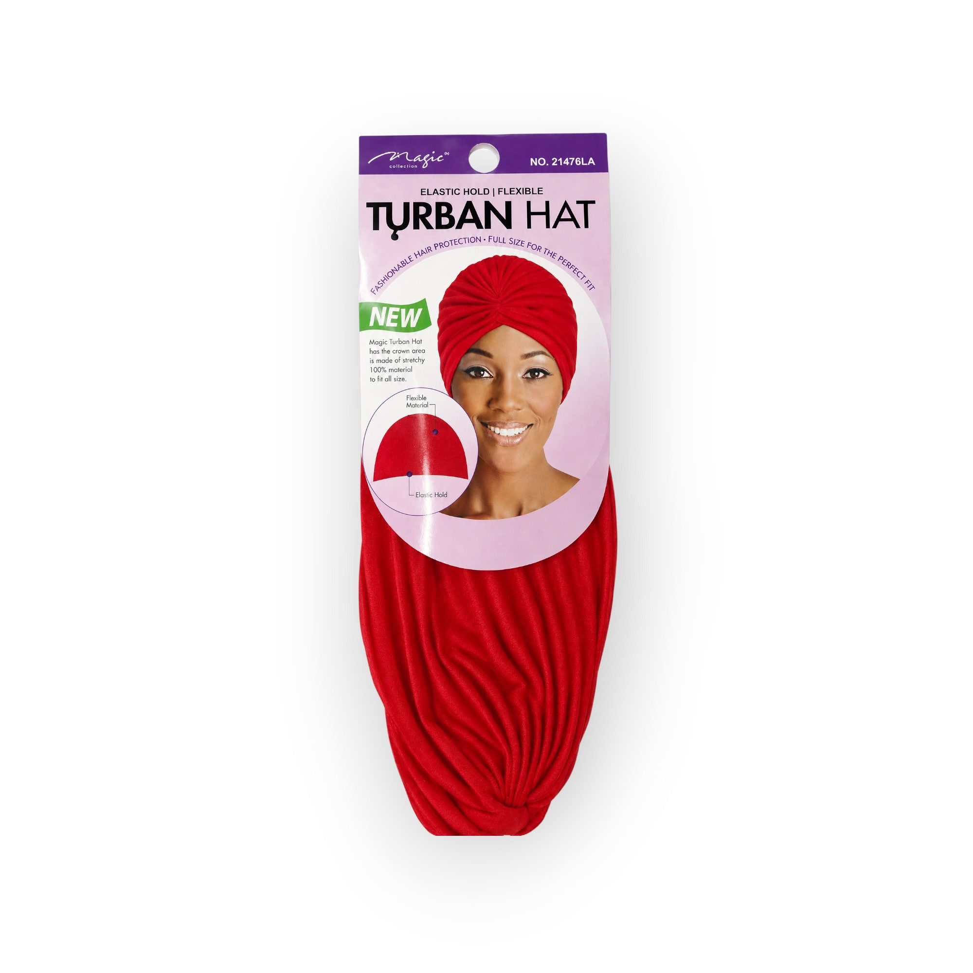 HC Turbanmütze Magic Turban Hat Damen Elastisch One Size Verschiedene Farben (Packung) Elastisch, sicherer Halt, universelle Passform
