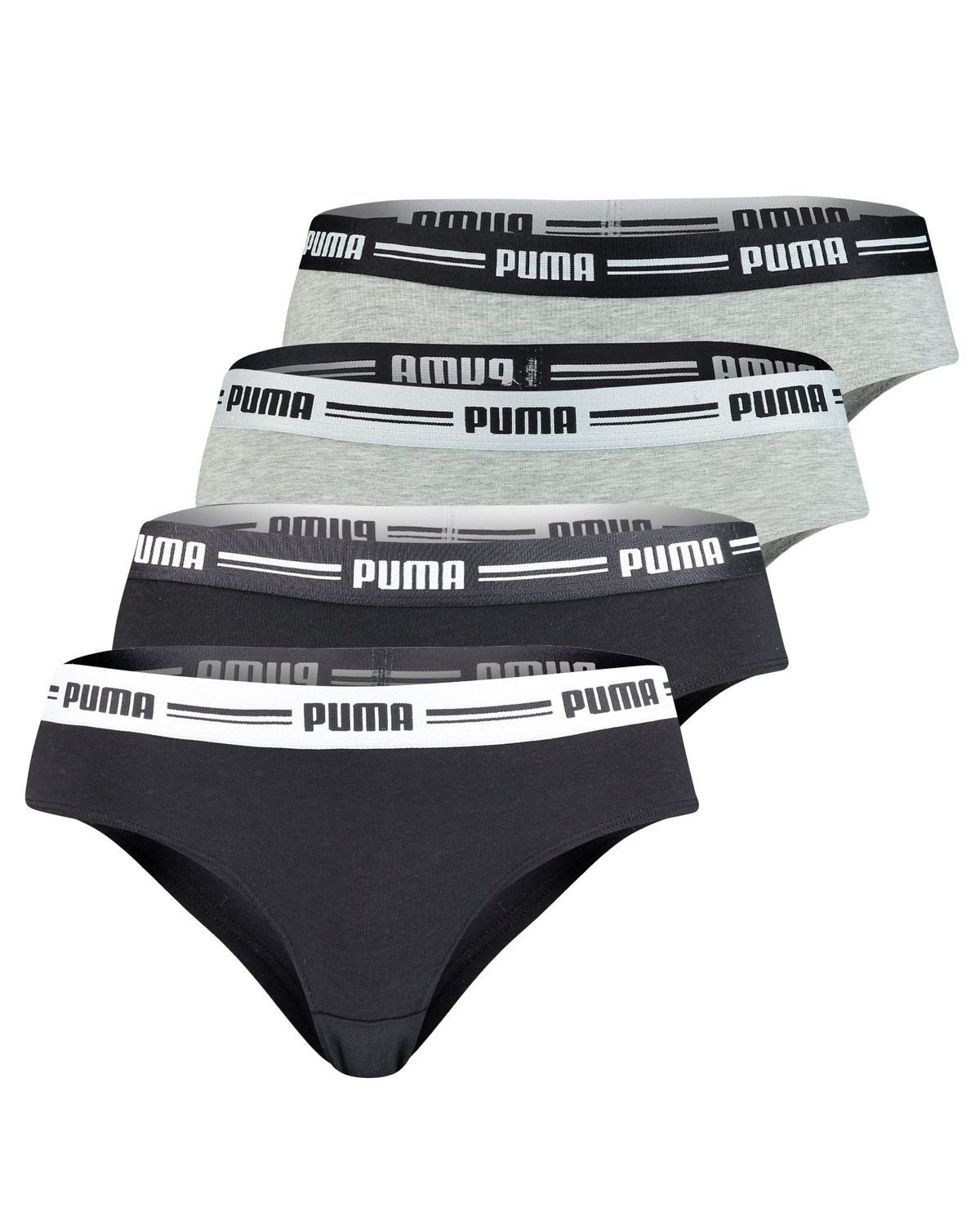 PUMA BODYWEAR Slip Soft Cotton Modal (Set) Webgummibund. Logo, 4er Pack