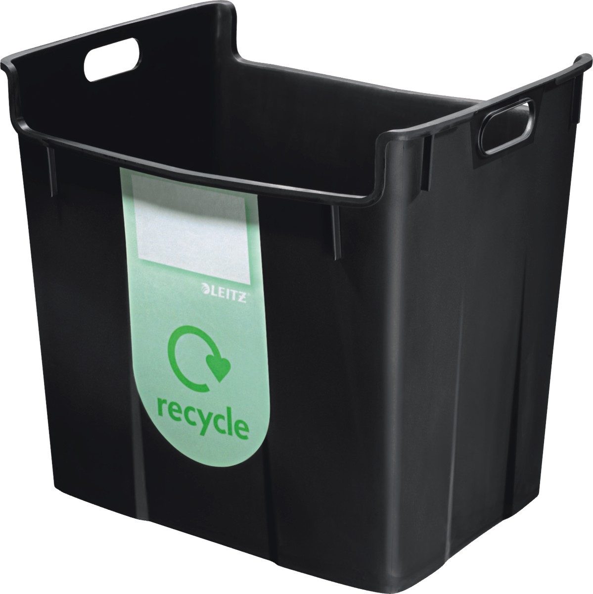 LEITZ Papierkorb Wertstoffsammelbehälter 40l schwarz