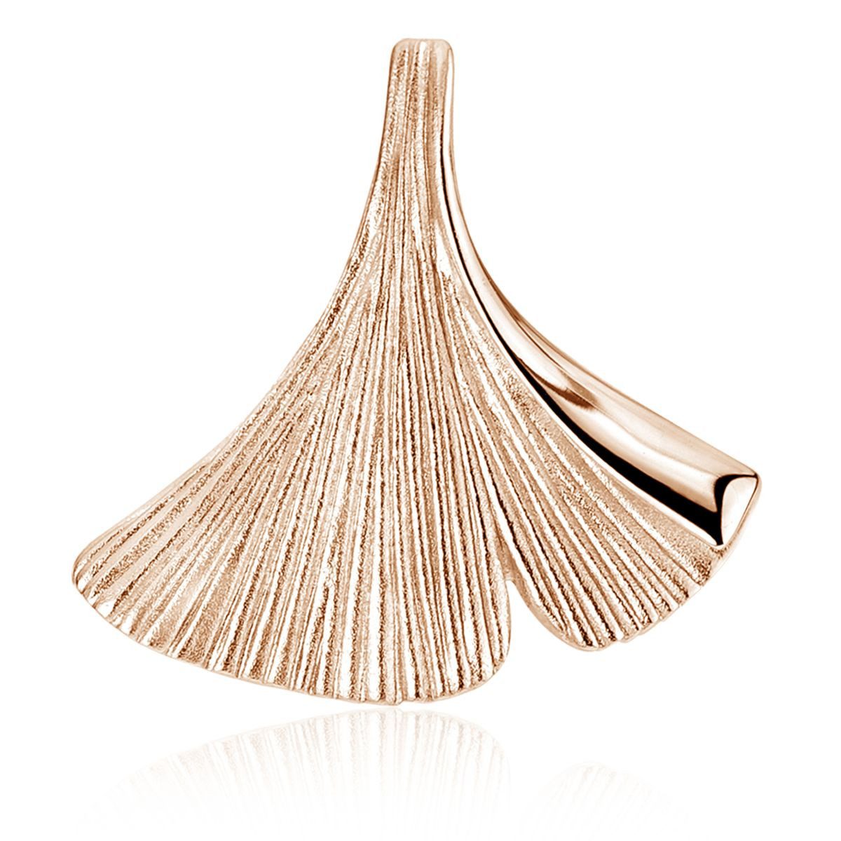 Kettenanhänger Gingko / Gingkoblatt Blatt Rosegold KA-12