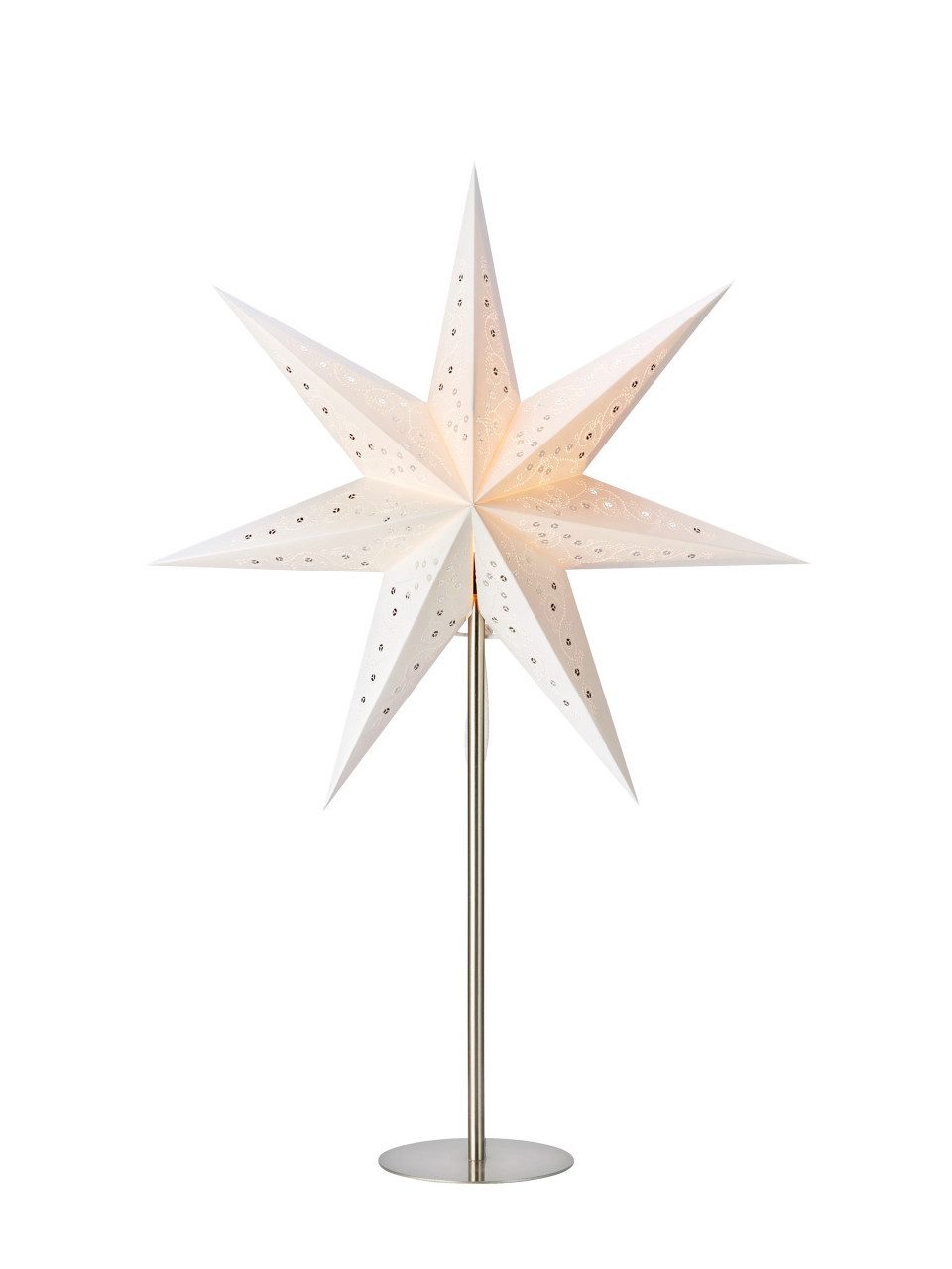 Markslöjd Dekofigur Tischlampe Stern Snow 230 V Papier Ø 45 cm
