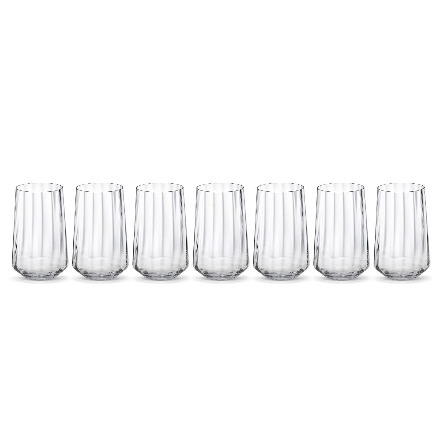 Georg Jensen Glas Bernadotte Hohes Becherglas, Kristallglas