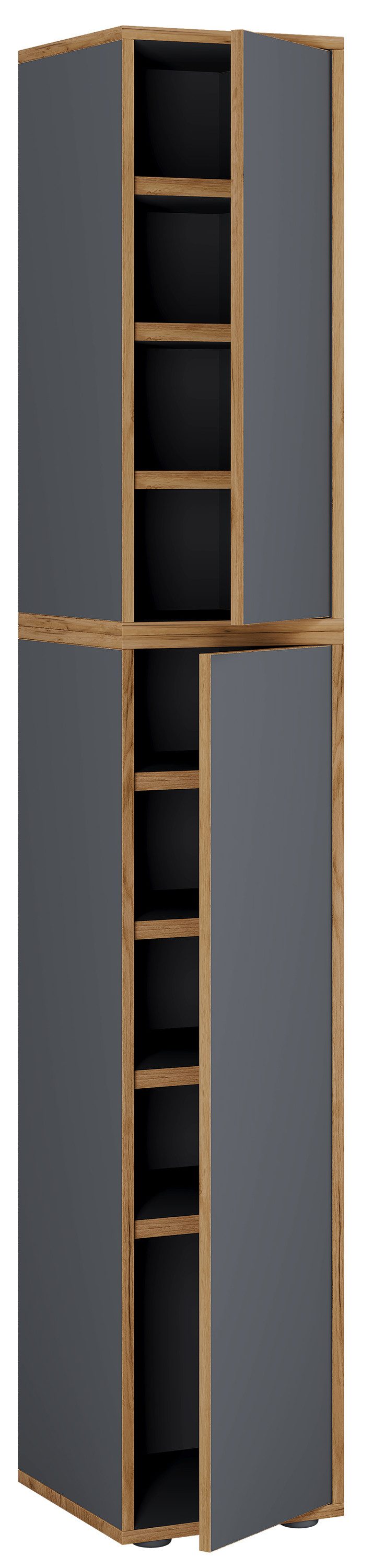 VCM Schuhschrank Schuhkommode Salia B. 30 x H. 183 x T. 33 cm