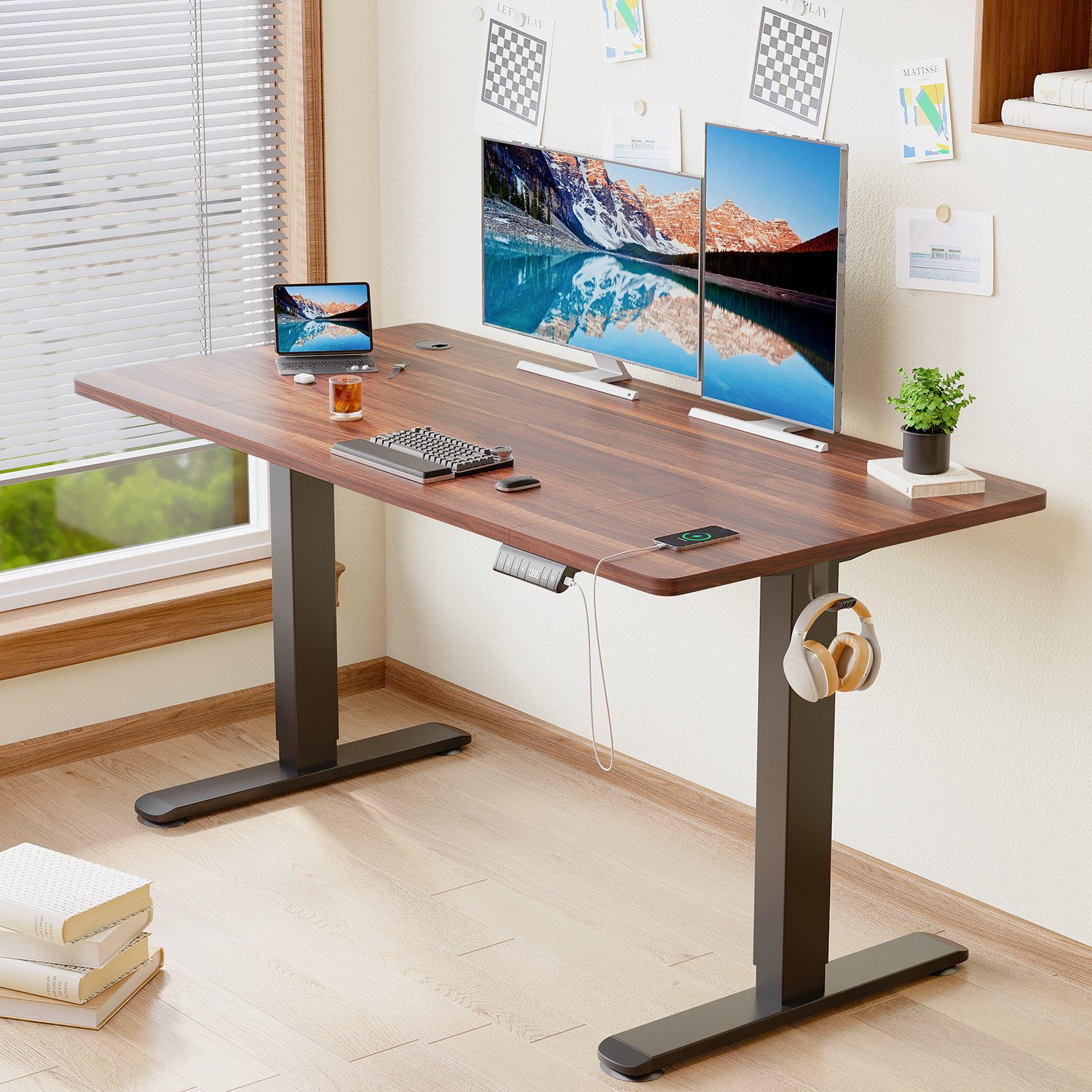 HOMALL Schreibtisch Höhenverstellbarer elektrischer Hubtisch mit günstig online kaufen
