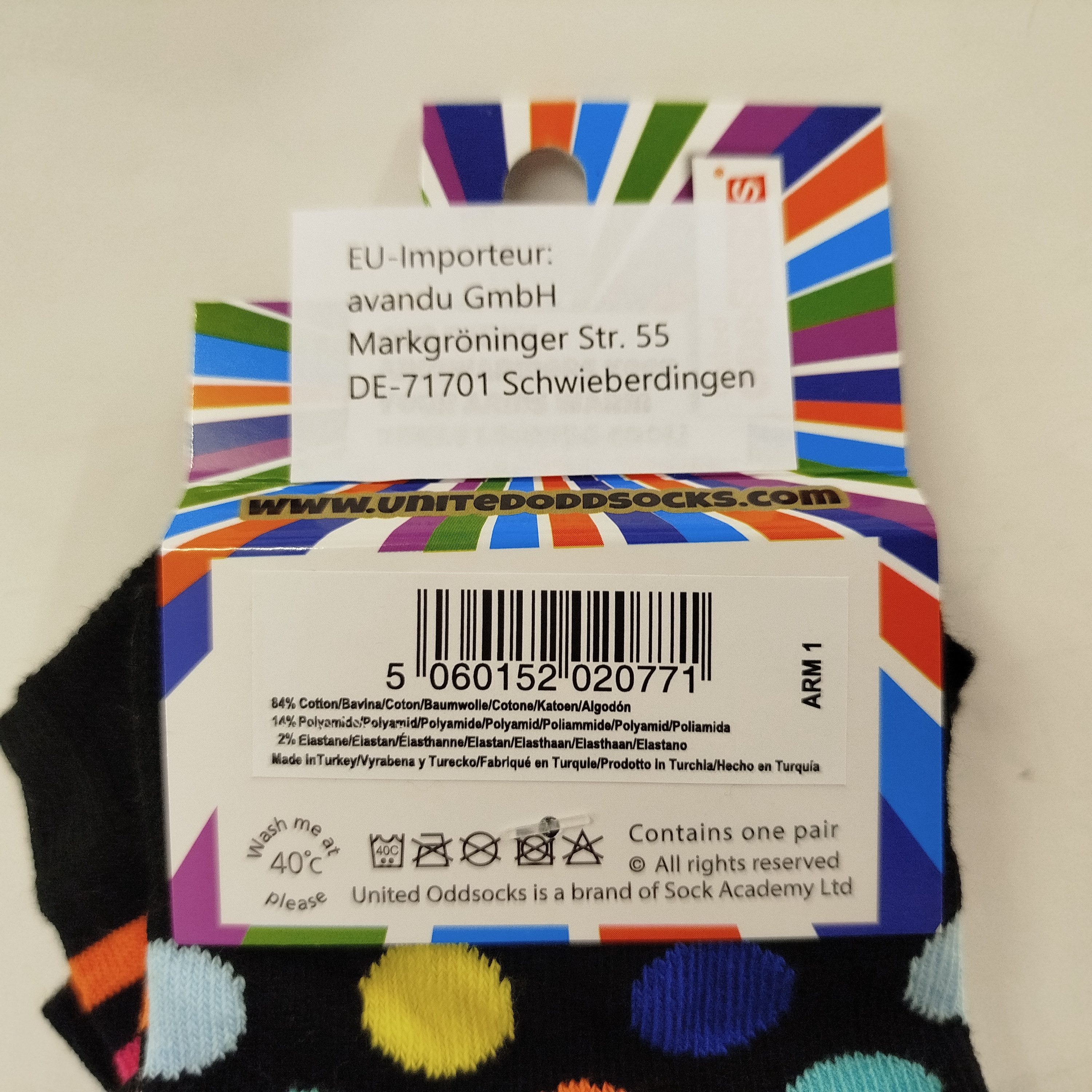 United Oddsocks Armstulpen Armstulpen bunt - gestreift und gepunktet günstig online kaufen