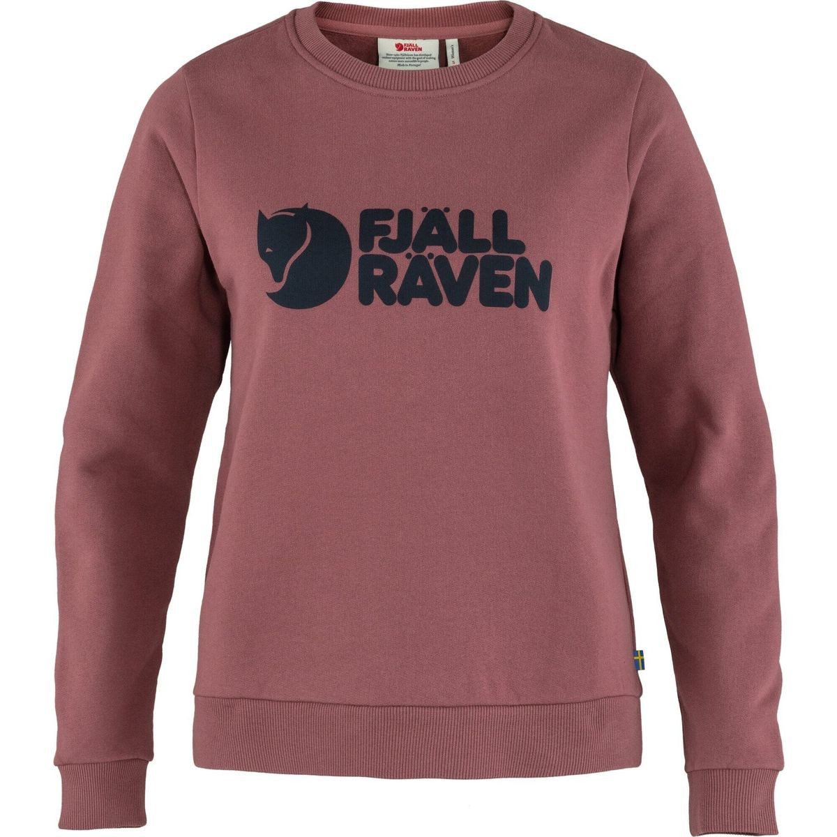 Fjällräven Sweatshirt Logo Sweater W Zeitloser Sweater aus Bio-Baumwolle, ideal für Arbeit, Freizeit und