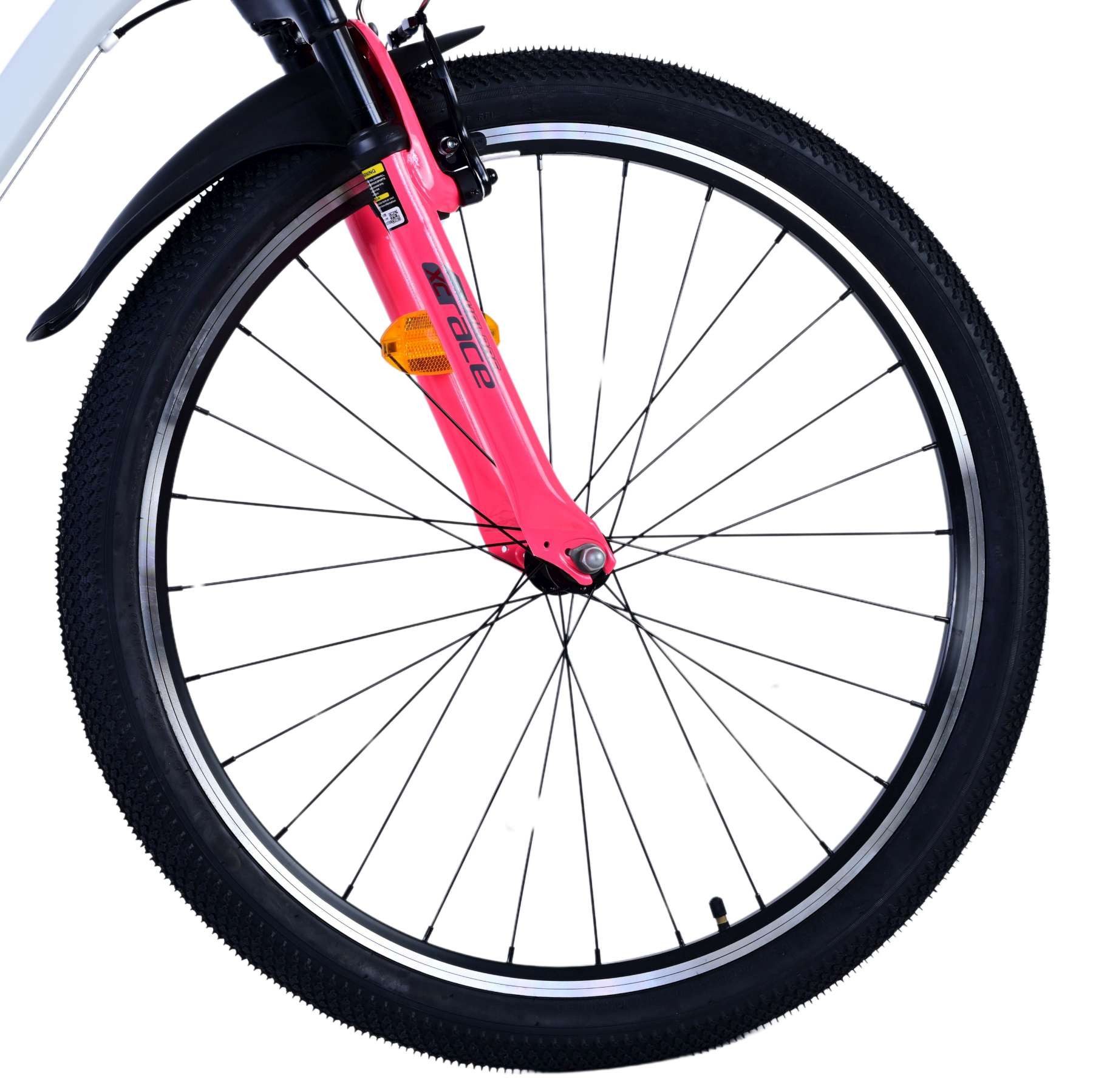 Volare Kinderfahrrad Volare XC Race Kinderfahrrad - 26 Zoll - 21 Gang - Weiß Pink - Mädchen, Alter: 9 - 12 Jahre, Rahmenhöhe: 41 cm, Reifen: Fat Tires