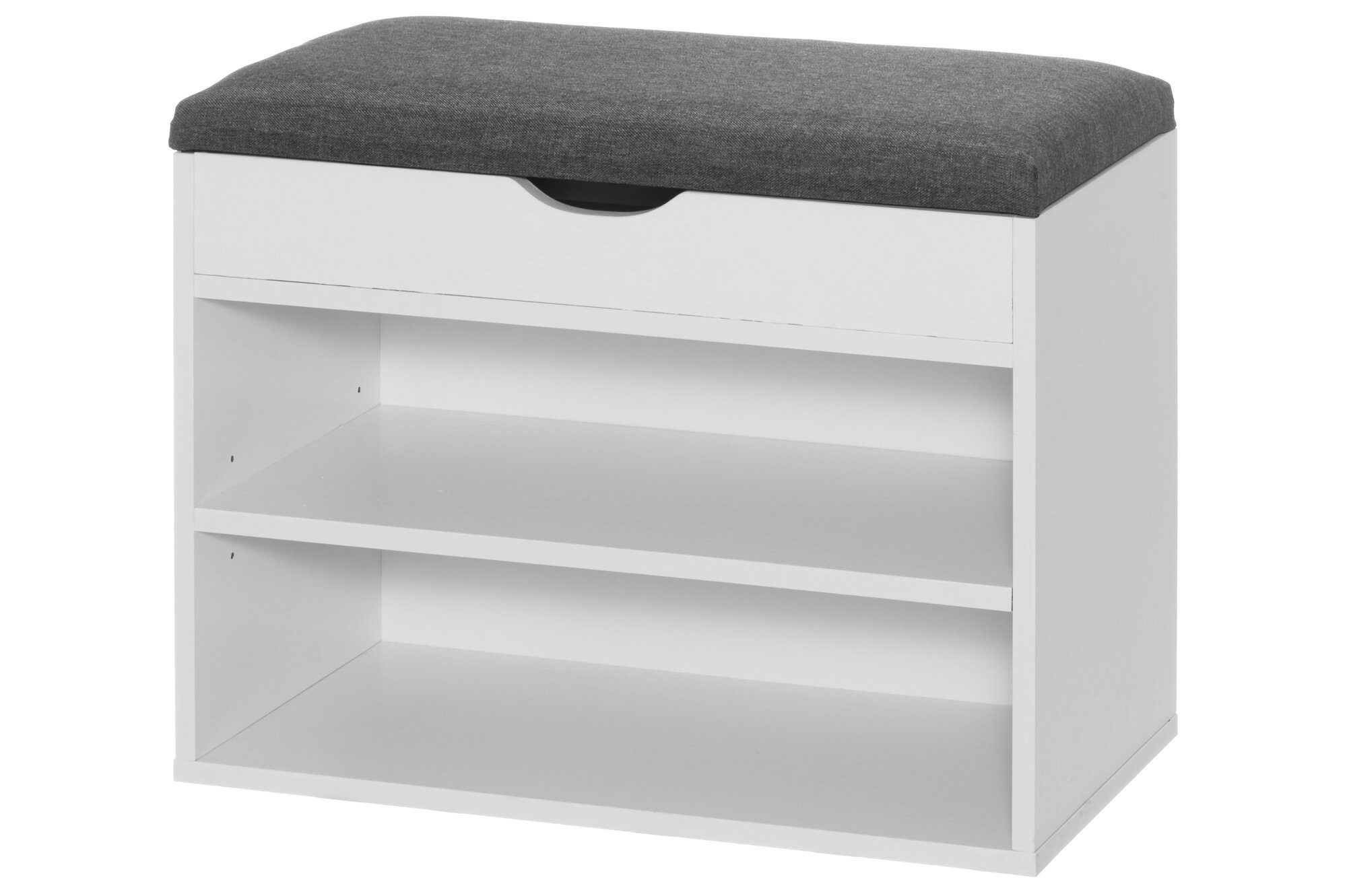 Schuhregal Bank mit Schuhablage, 30 x 60 x 47 cm