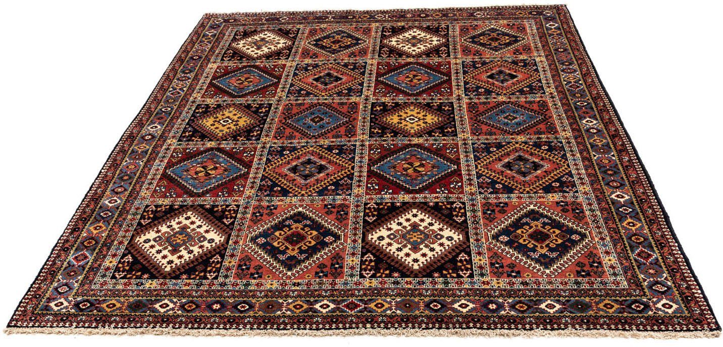 Wollteppich Yalameh Medaillon Rosso chiaro 152 x 100 cm, morgenland, rechteckig, Höhe: 10 mm, Handgeknüpft