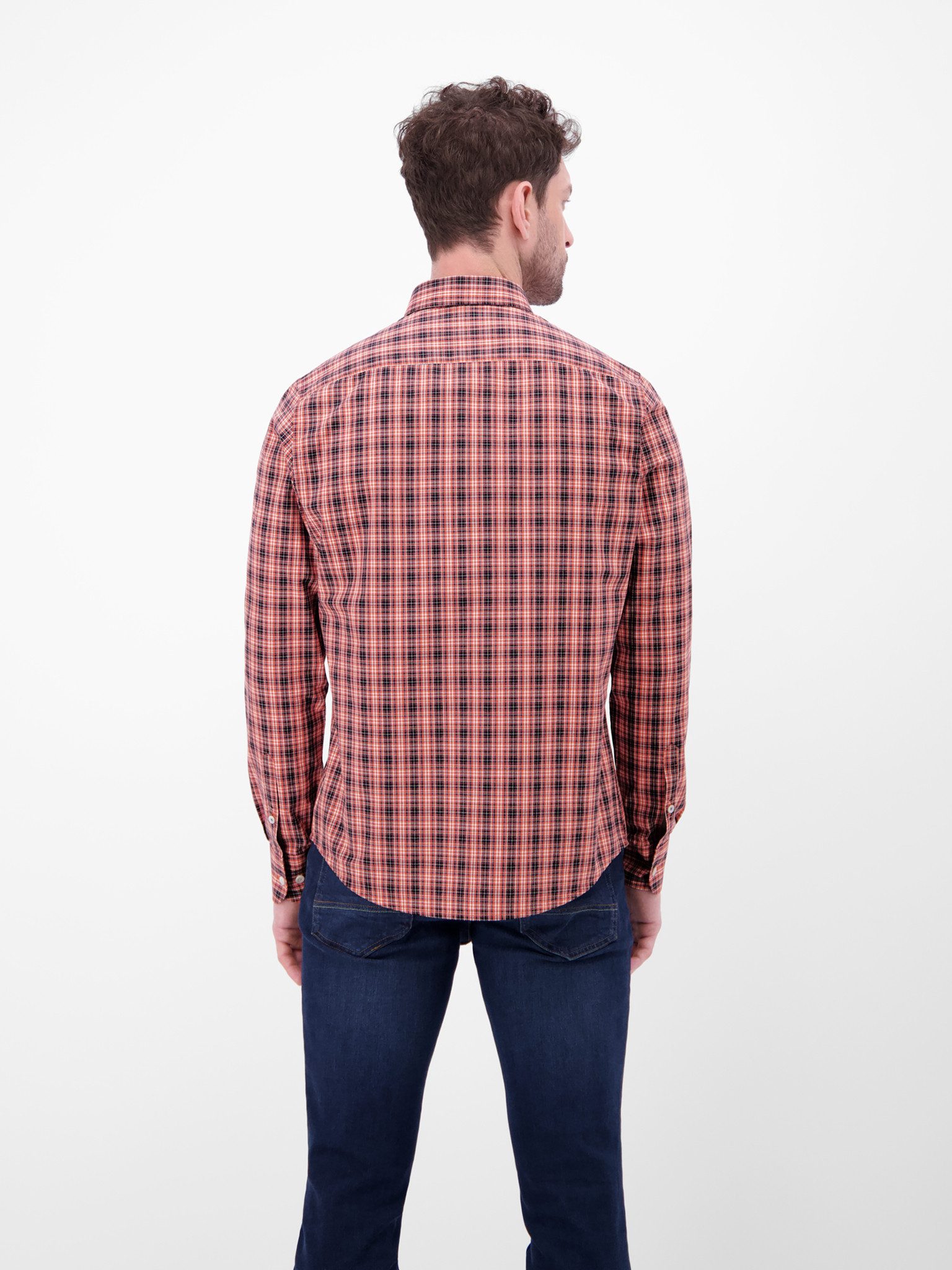 LERROS Langarmhemd kariert, mit Knopfleiste günstig online kaufen