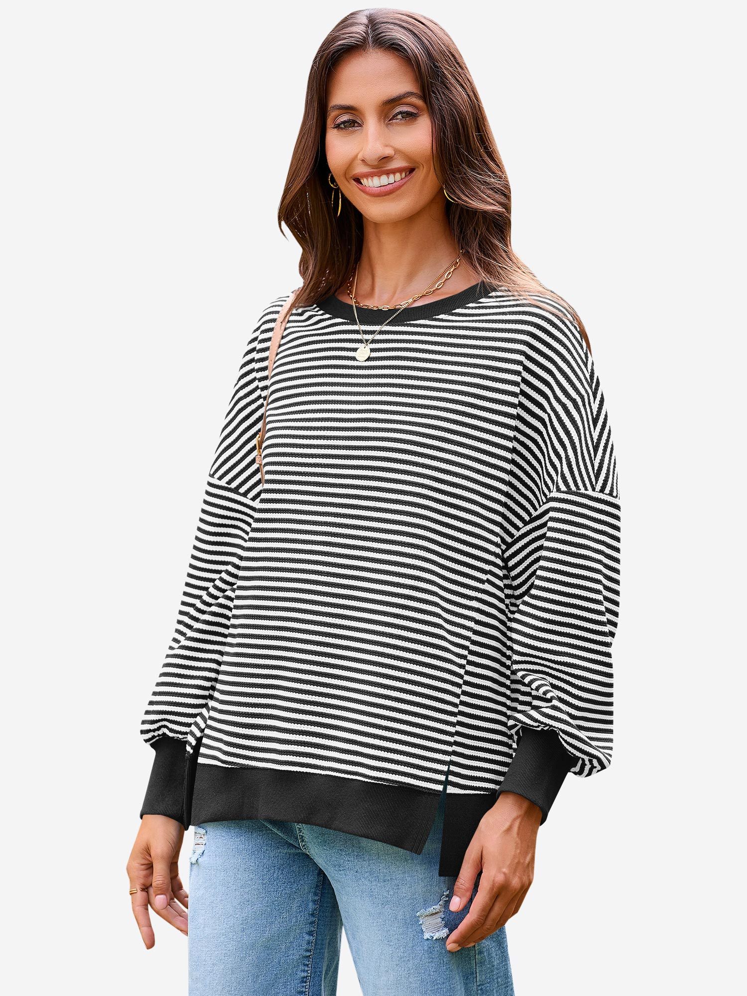 Imily Bela Sweatshirt Damen Oversize-Pullover (Packung, 1-tlg., 1per-Pack) günstig online kaufen