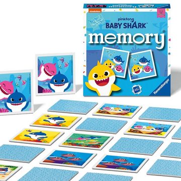 Ravensburger Spiel, Memory Mini Memory® Baby Shark 48 Bildkarten Ravensburger