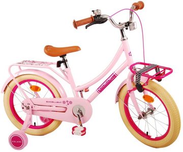 TPFSports Kinderfahrrad Volare Ecxellent 16 Zoll mit Rücktritt + Handbremse, 1 Gang, (Mädchen Fahrrad - Rutschfeste Sicherheitsgriffe), Kinder Fahrrad 16 Zoll mit Ständer Laufrad Mädchen Kinderrad