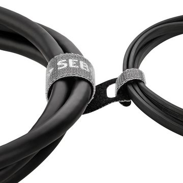 SEBSON Kabelbinder Kabelbinder wiederverschließbar 100er Set - 12mm Breite; 100mm Länge