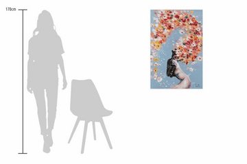 KUNSTLOFT Gemälde Soul Blossom 60x90 cm, Leinwandbild 100% HANDGEMALT Wandbild Wohnzimmer
