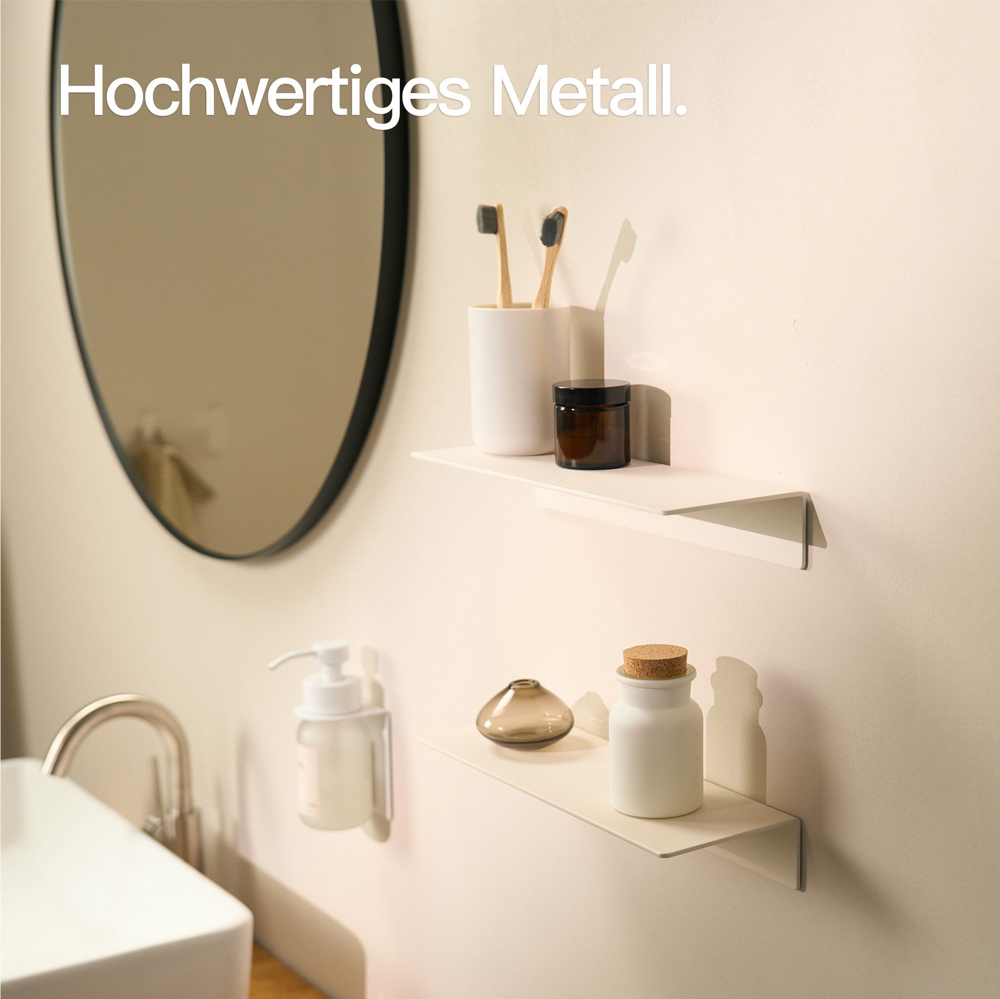 Designfabrik Hamburg Badregal DFHH KR, 2-tlg., Ohne Bohren – Bild 2 von 5