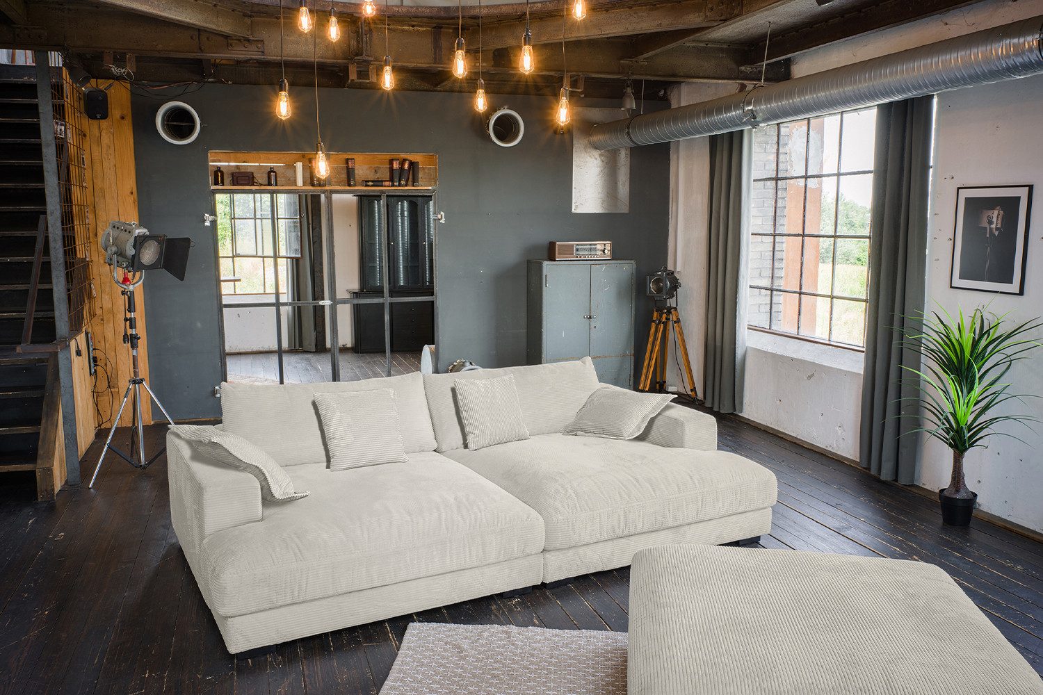KAWOLA Big-Sofa MADELINE Großes Cordsofa - günstig online kaufen