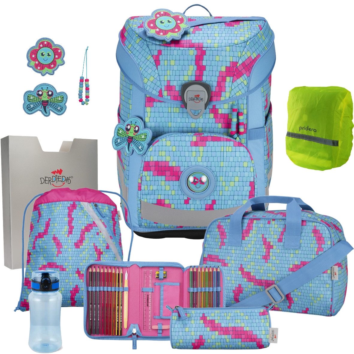 DerDieDas® Schulranzen Mädchen 1.Klasse ErgoFlex Easy in unterschiedlichen Sets