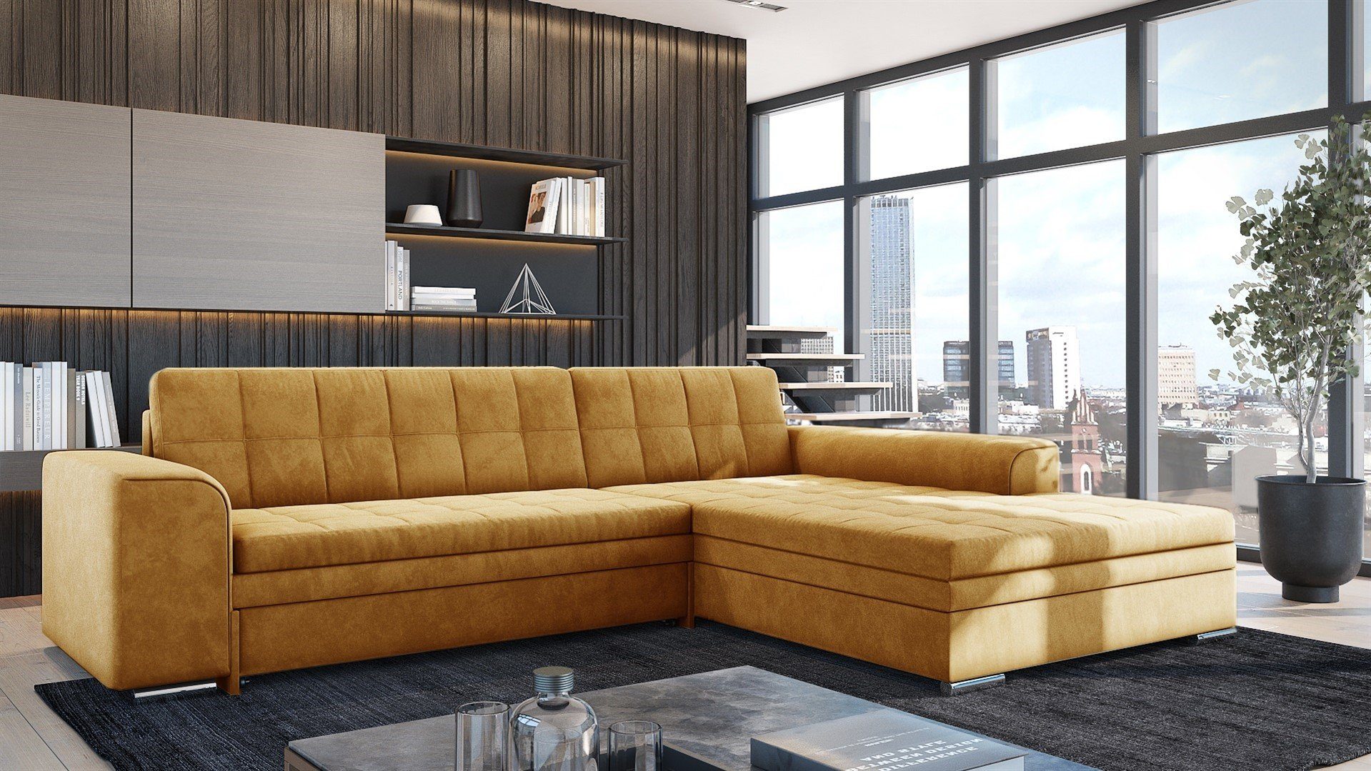 Fun Möbel Ecksofa Sofa SARRA Ottomane günstig online kaufen