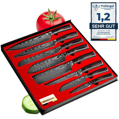 Küchenkompane Messer-Set Asiatisches Edelstahl Messerset - 8-teiliges Küchenmesser Set (8-tlg)