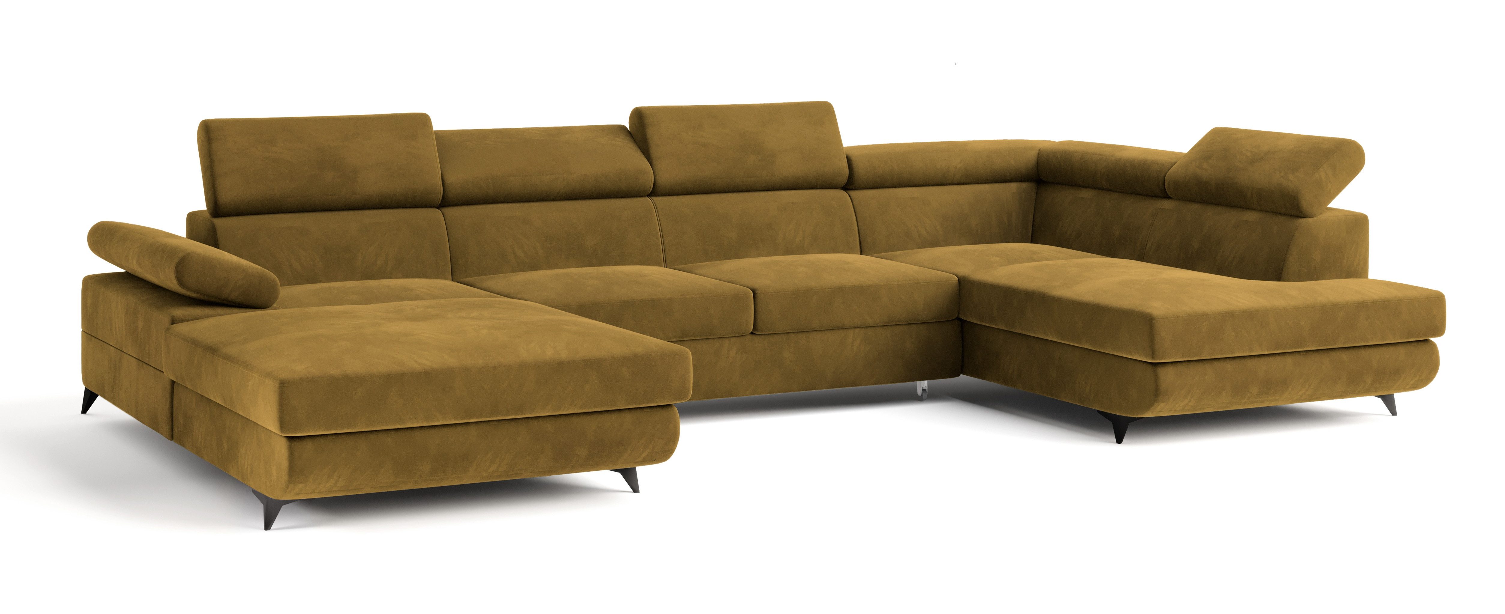 Masseno Ecksofa RUBANO mit Schlaffunktion U-Form, günstig online kaufen