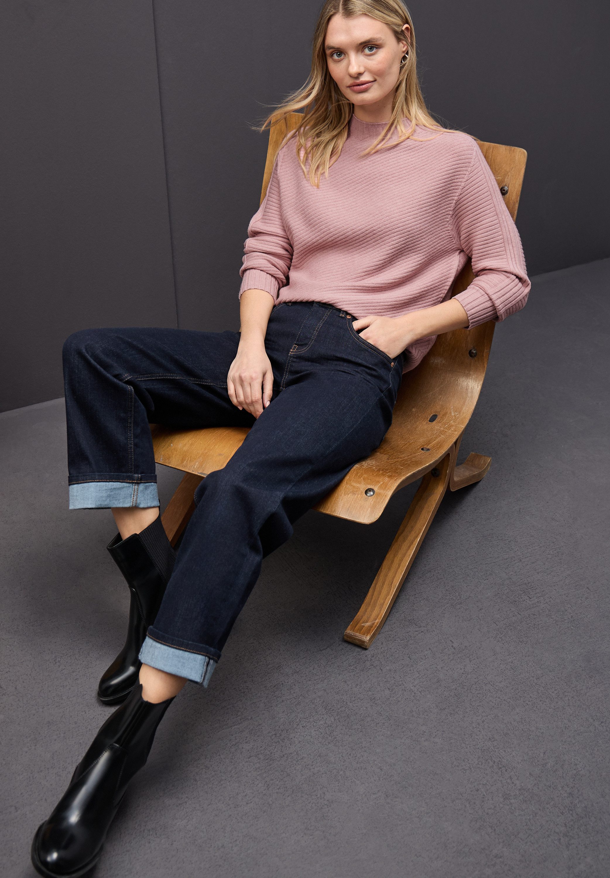 STREET ONE Strickpullover mit Turtleneck