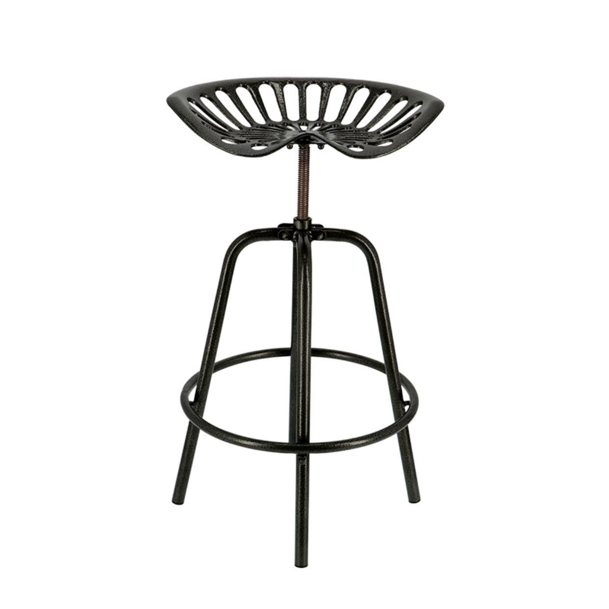 Rivanto Gartenstuhl, Traktorstuhl schwarz, bequemer Barhocker günstig online kaufen