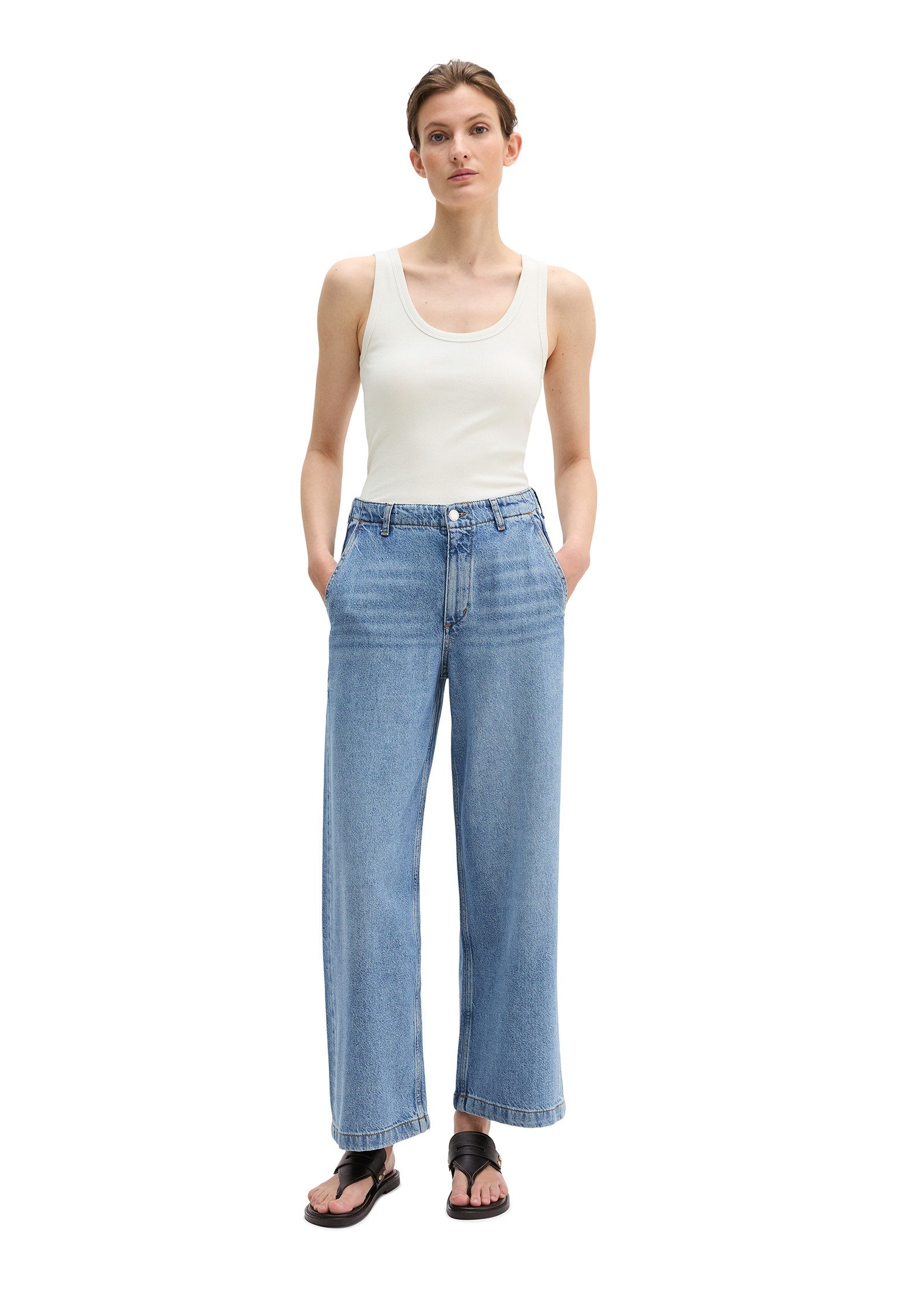 Marc O'Polo Weite Jeans aus Lyocell-Leinen-Baumwolle-Mix – Bild 5 von 5