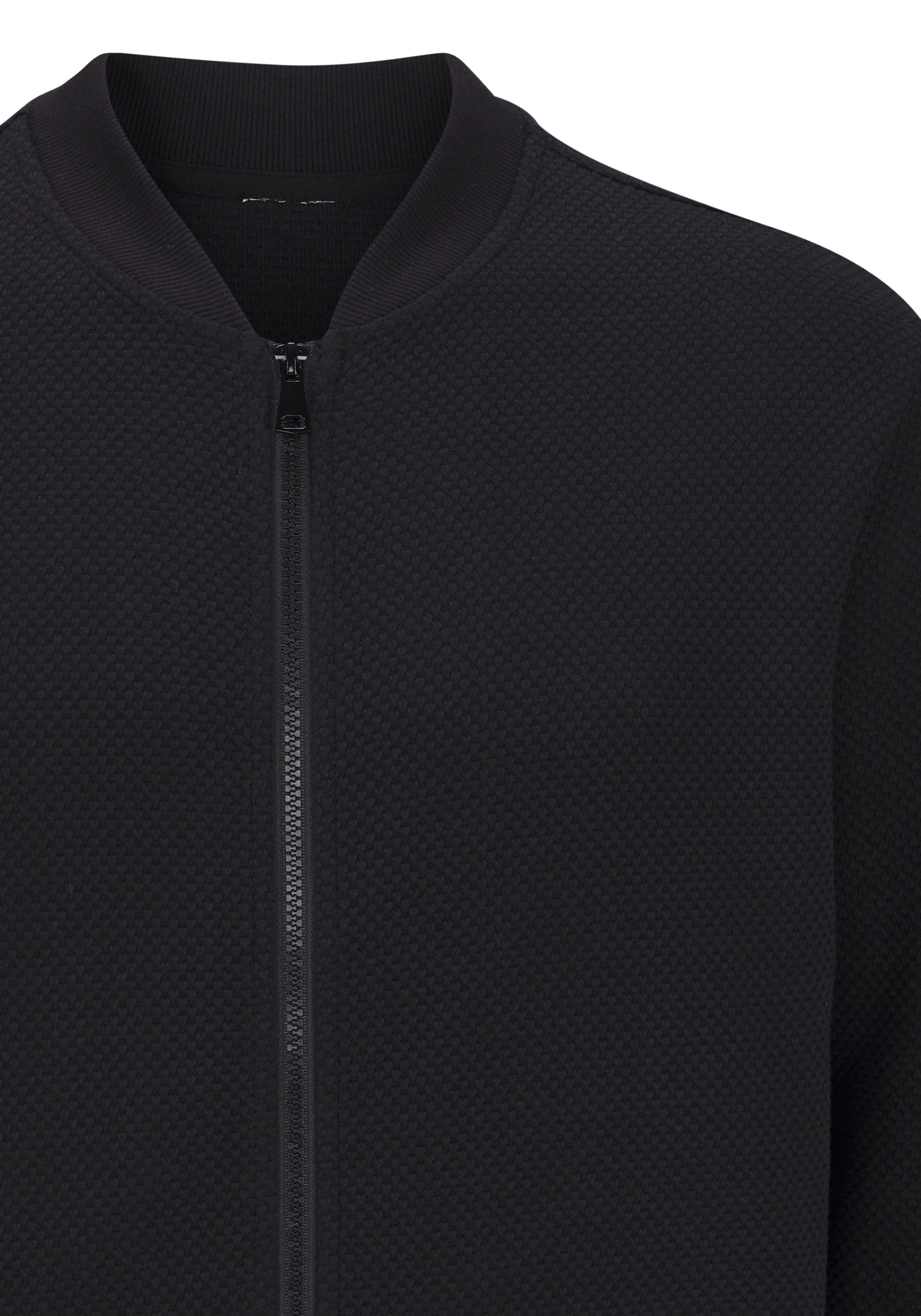 John Devin Sweatjacke aus Struktur-Qualität aus Struktur-Qualität