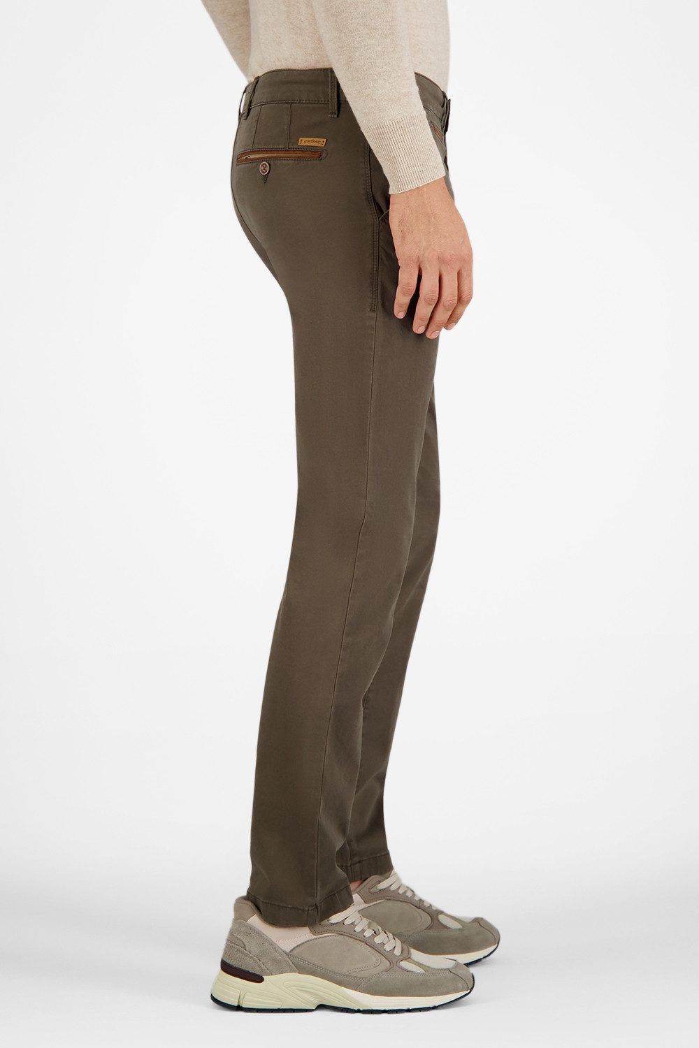 Atelier GARDEUR Tapered-fit-Jeans BENNY-3-418861-1074, grün, khaki Cottonflex Materialmix mit Cashmere Touch und leichtem Stretch