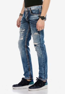 Cipo & Baxx Bequeme Jeans im Destroyed-Look