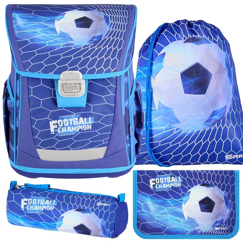 Spirit Schulranzen Set Cool 10-teilig 2026 Jungen blau Fussball Champion