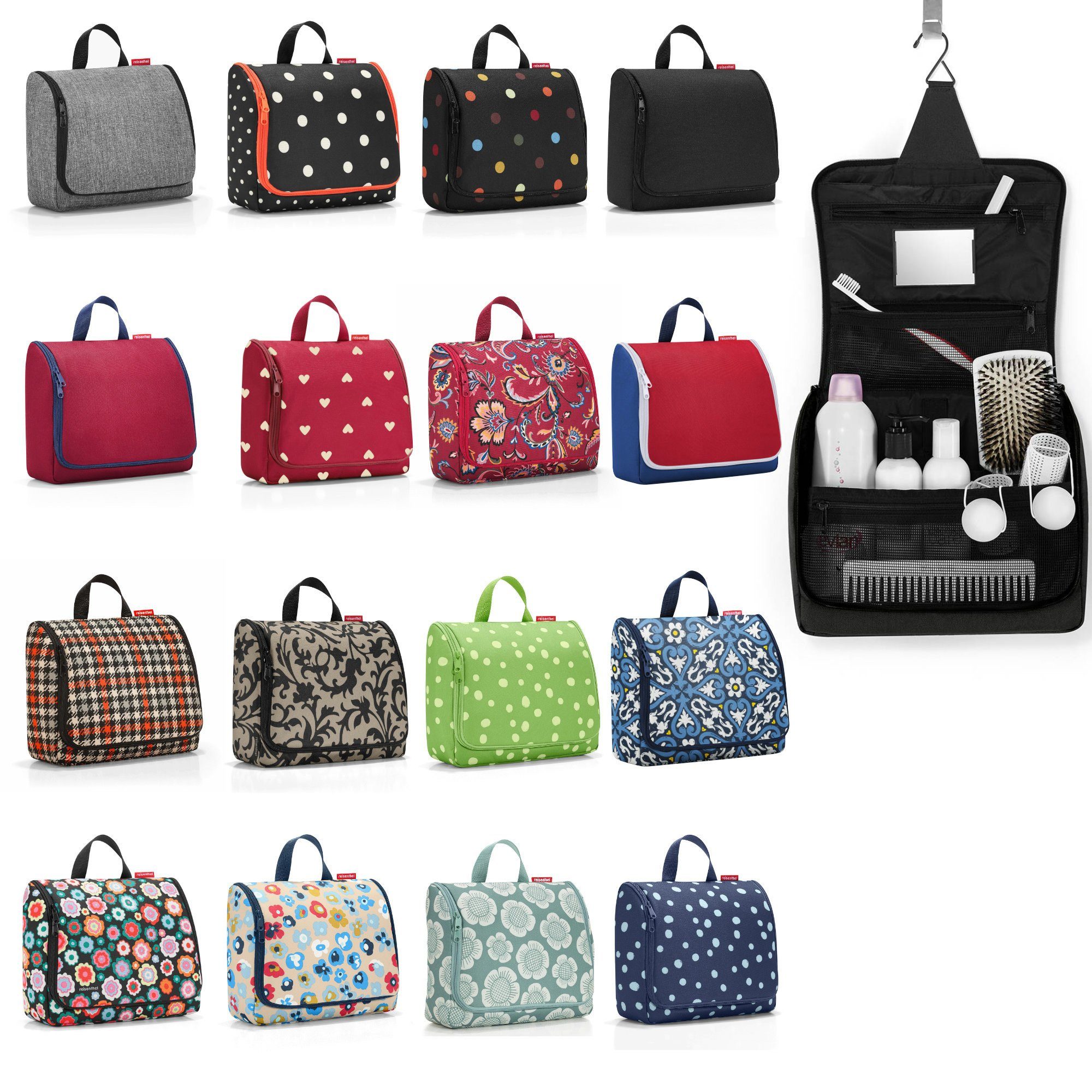 REISENTHEL® Kulturbeutel toiletbag XL, reisenthel Kosmetiktasche Kulturbeutel Reise toiletbag XL hängend – Bild 4 von 4