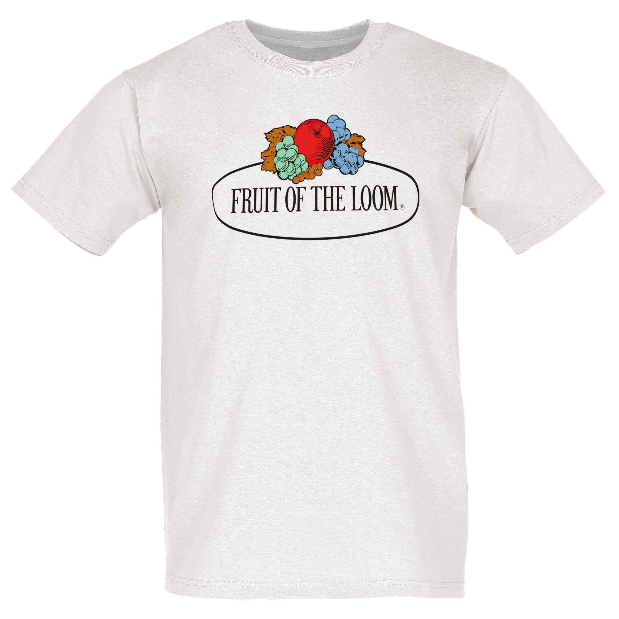 Rundhalsshirt Fruit of the Loom Fruit of the Loom T-Shirt mit Vintage Logo