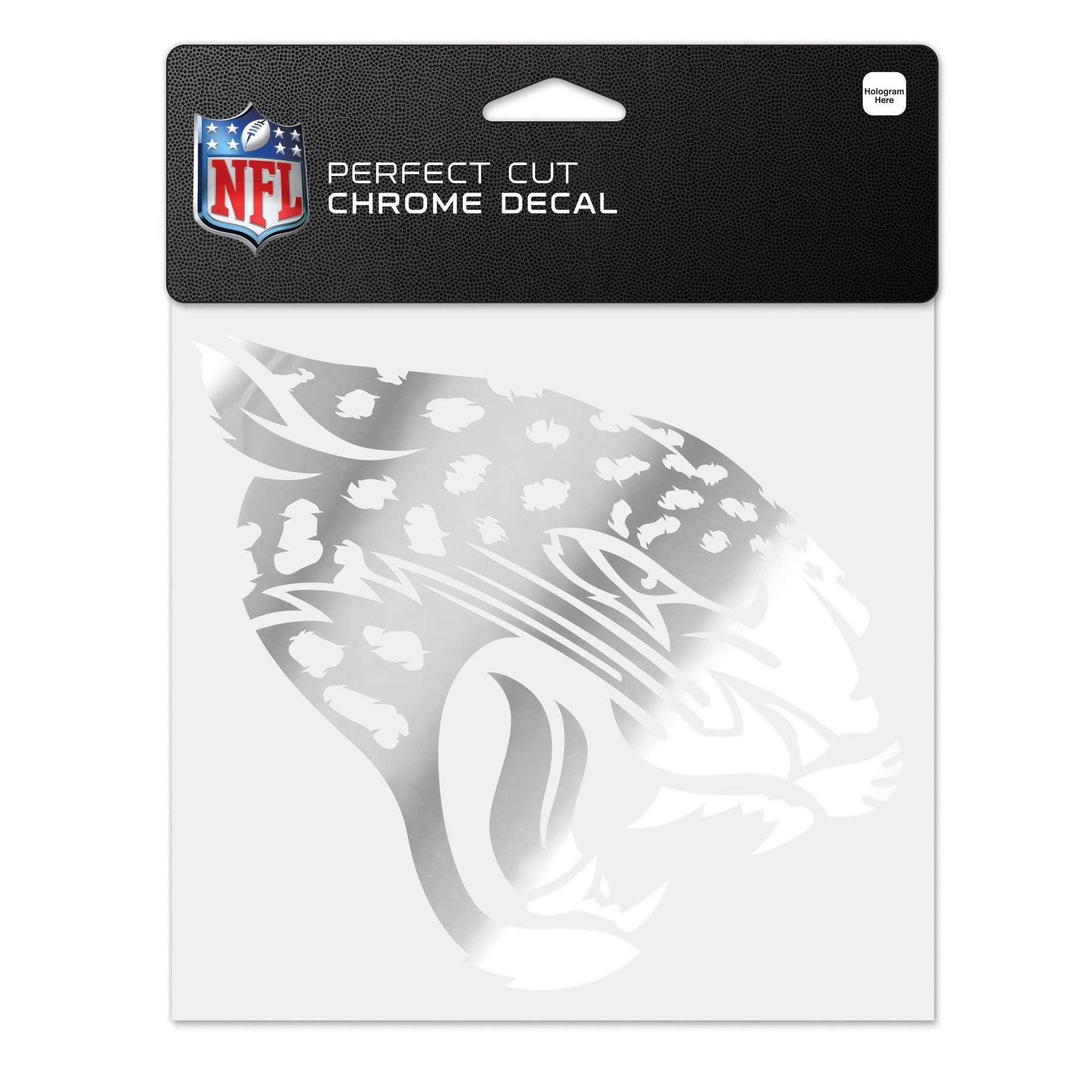 WinCraft Wanddekoobjekt PERFECT CUT NFL CHROME Sticker Aufkleber 15x15cm Jacksonville Jaguars