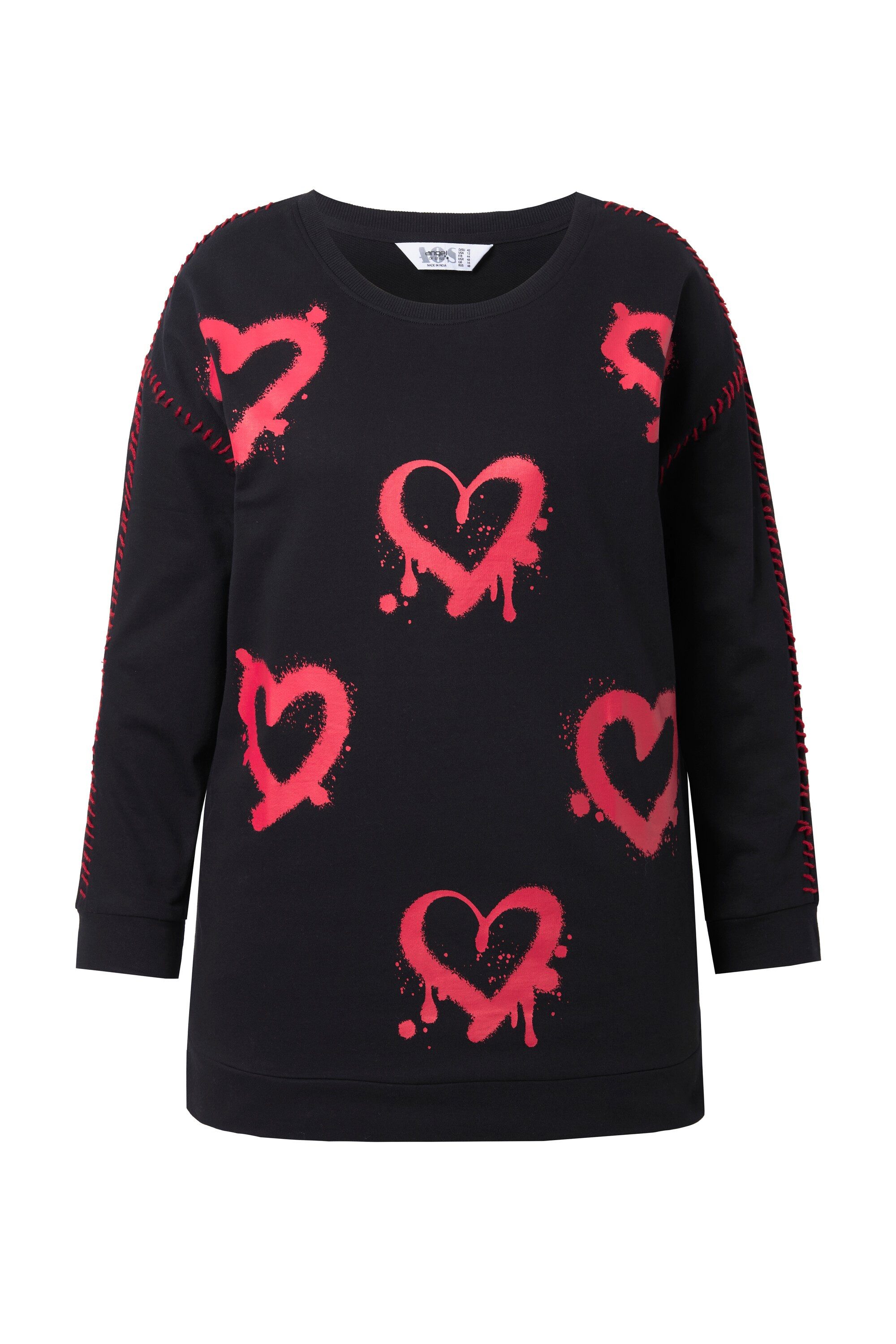 Angel of Style Sweatshirt Sweatshirt Loose Fit Neon Herzen günstig online kaufen