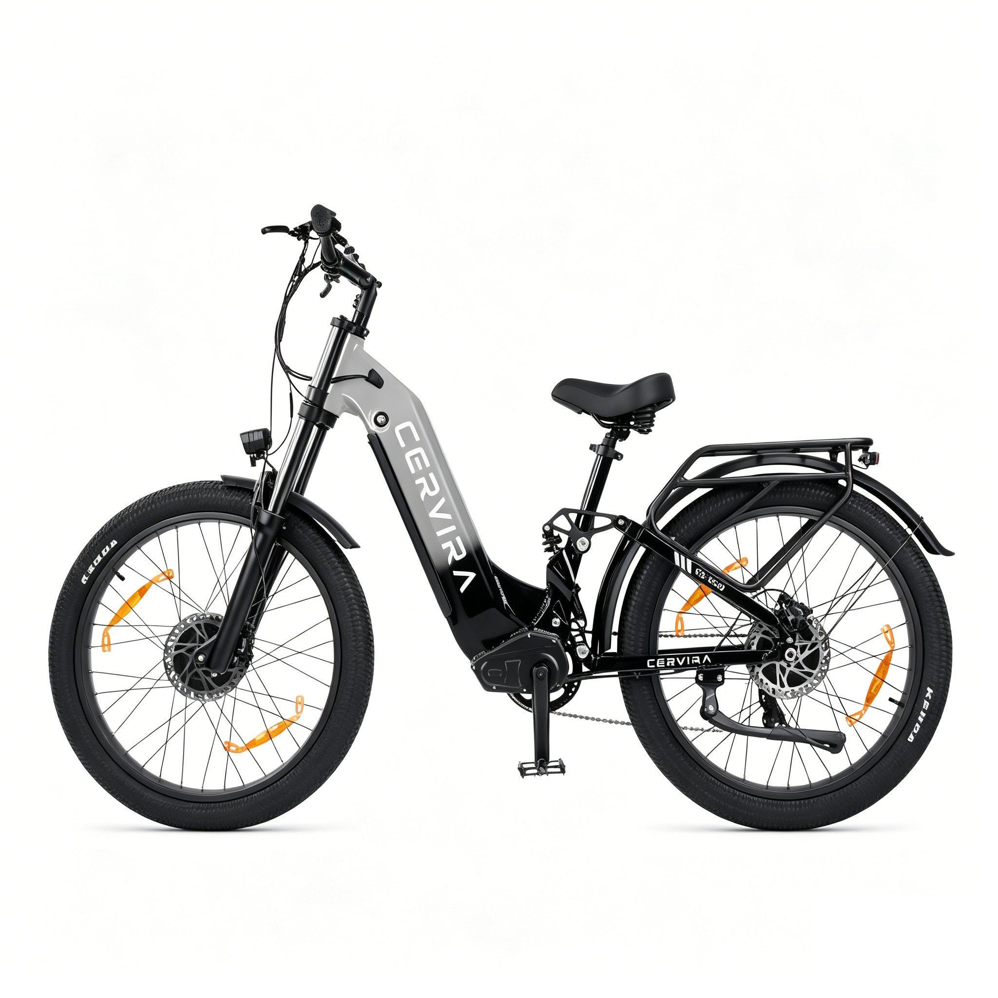 PIXAR E-Bike E-Bike 250W Motor 48V 20Ah Akku Fatbike 26" Shimano 7-Gang, 7 Gang, Mittelmotor, 960 Wh, 250W Motor, bis 25 km/h, 3,5" LCD, 26x3.0 Reifen, 7-Gang, Alurahmen