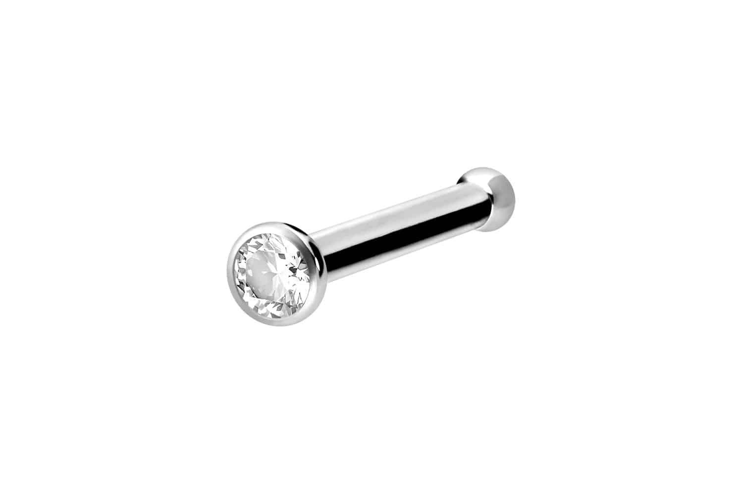 PIERCINGLINE Nasenpiercing Chirurgenstahl Nasenstecker Pin KRISTALL günstig online kaufen