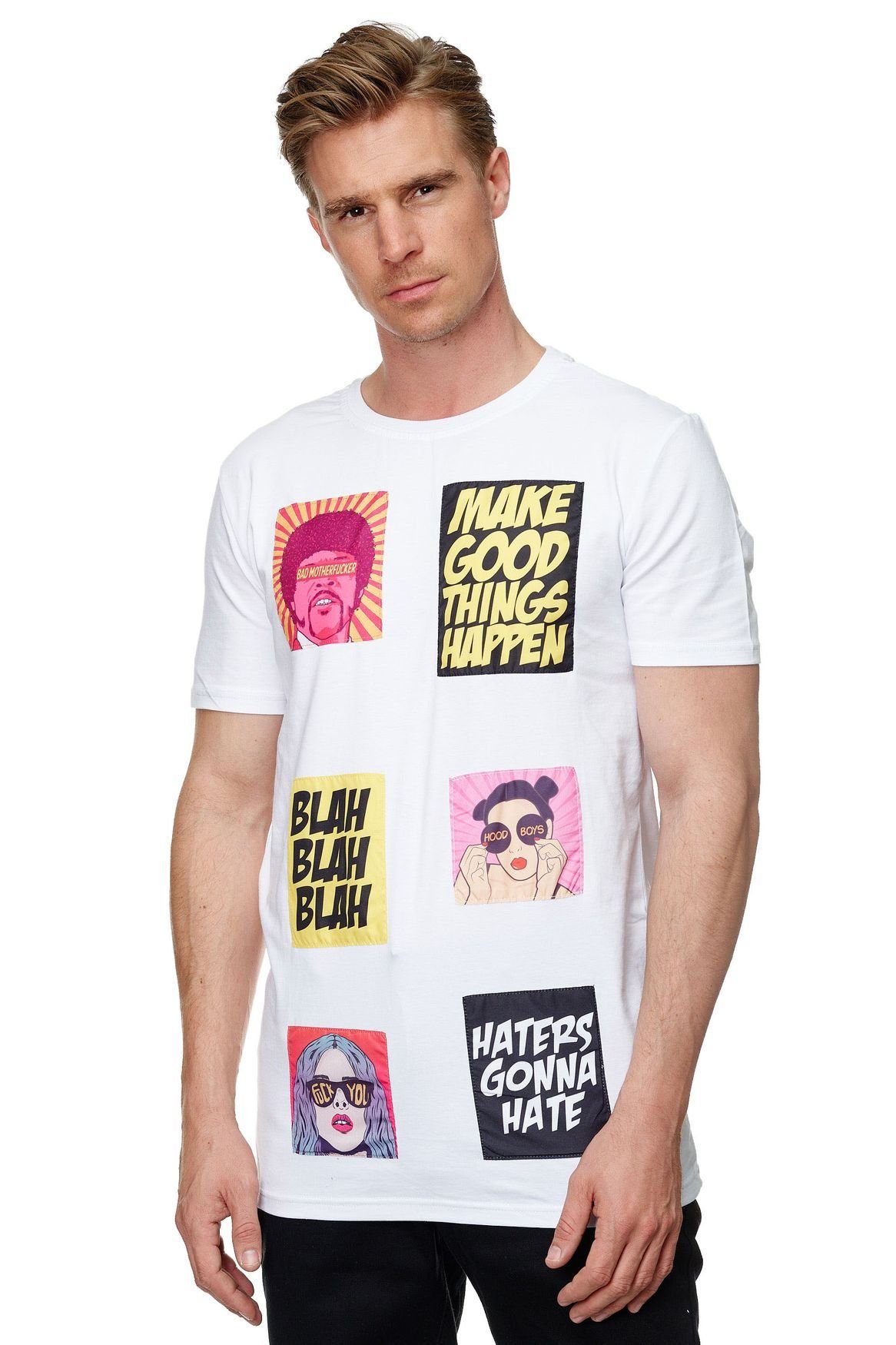 Uniplay T-Shirt Rundhals Modern Comic Pop Art Meme Fan (1-tlg) CODE77