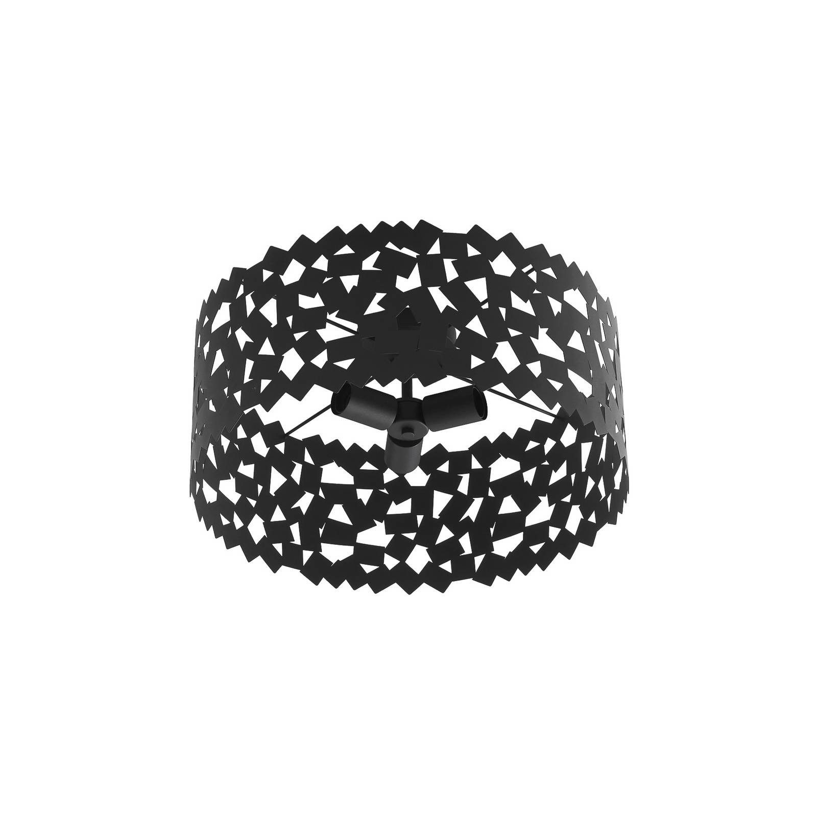 Lucande Deckenleuchten Aeloria, Metall, Schwarz IP20, 3 x 15 W LED
