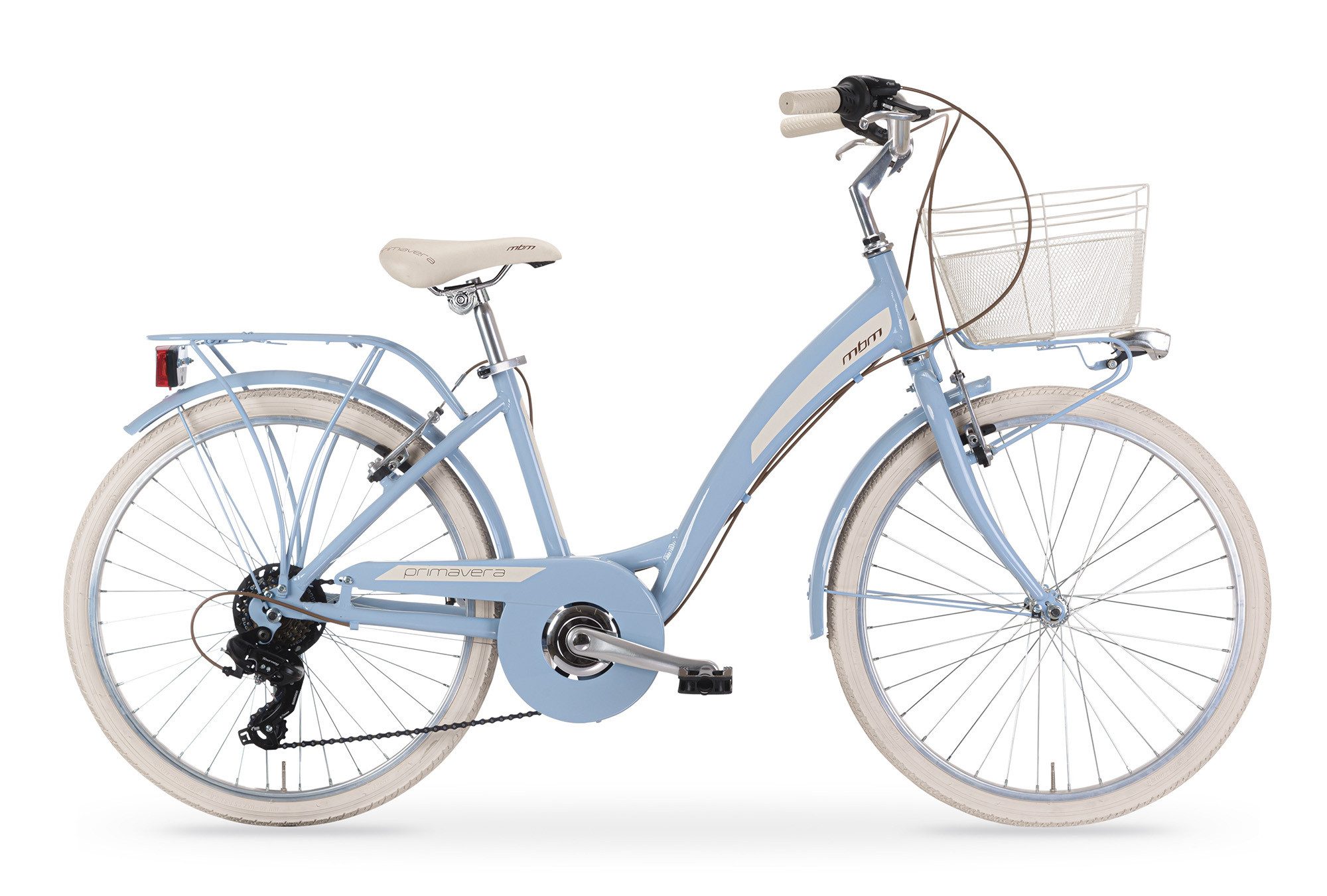 MBM Kinderfahrrad, SHIMANO 6-Gang Kettenschaltung, Citybike New Primavera 24 Zoll